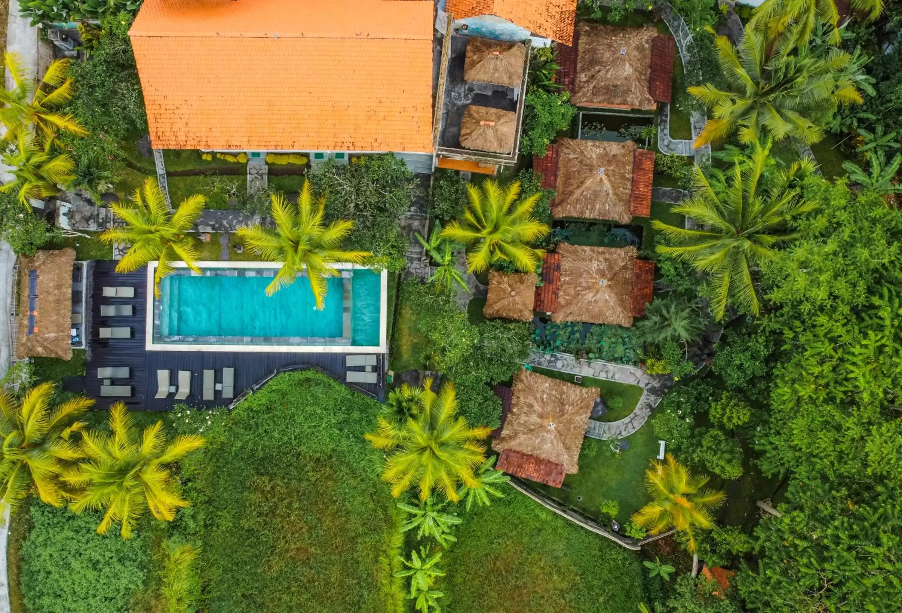 Bird's eye view in Ubud Sari Health Resort Bird's eye view in Ubud Sari Health Resort