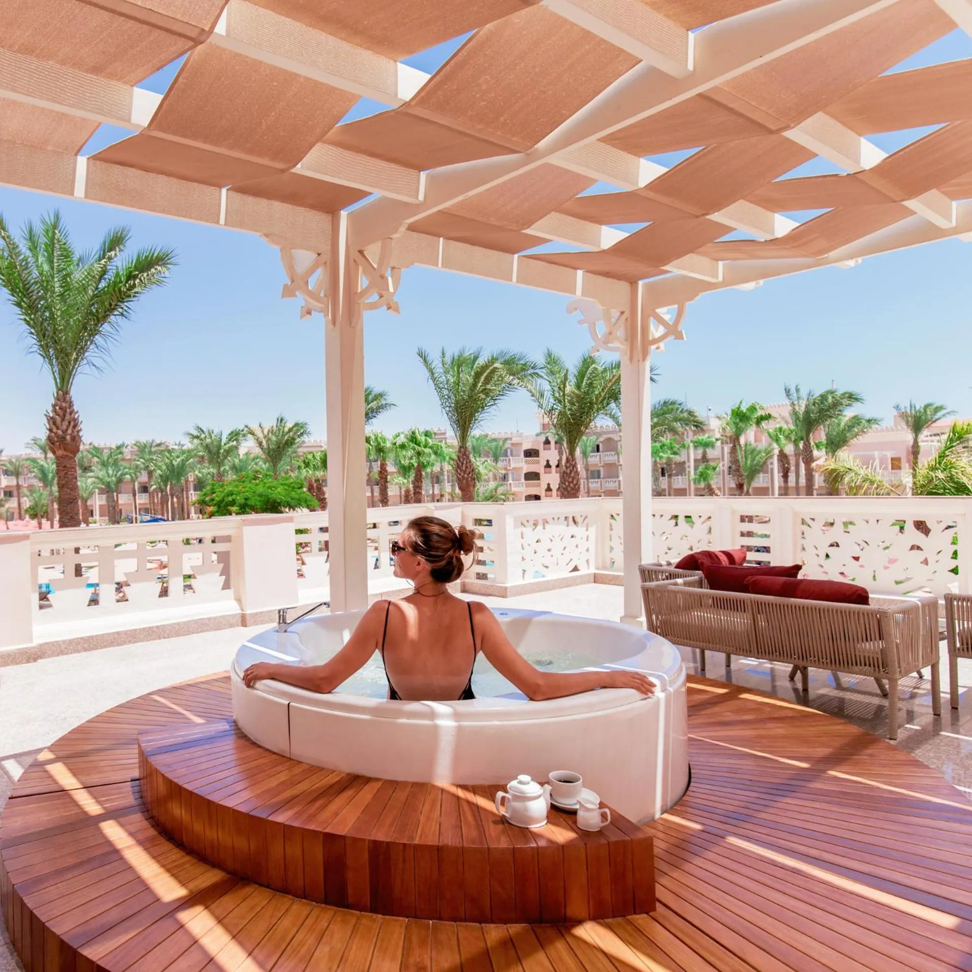 Balcony/Terrace in Albatros Palace Resort (Families and Couples Only)