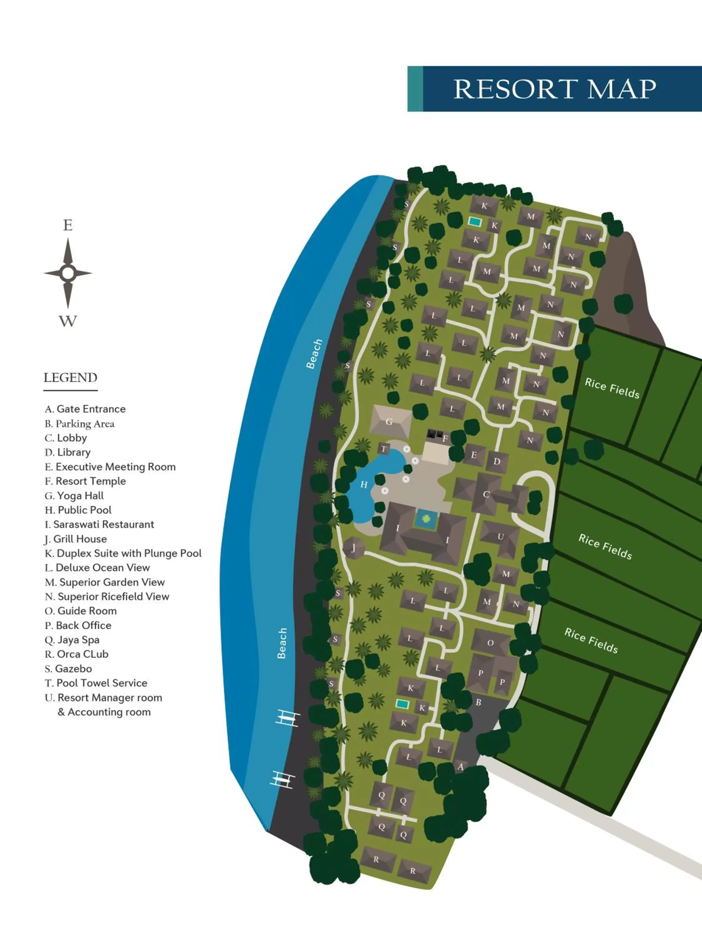 Property building, Floor Plan in Puri Bagus Lovina