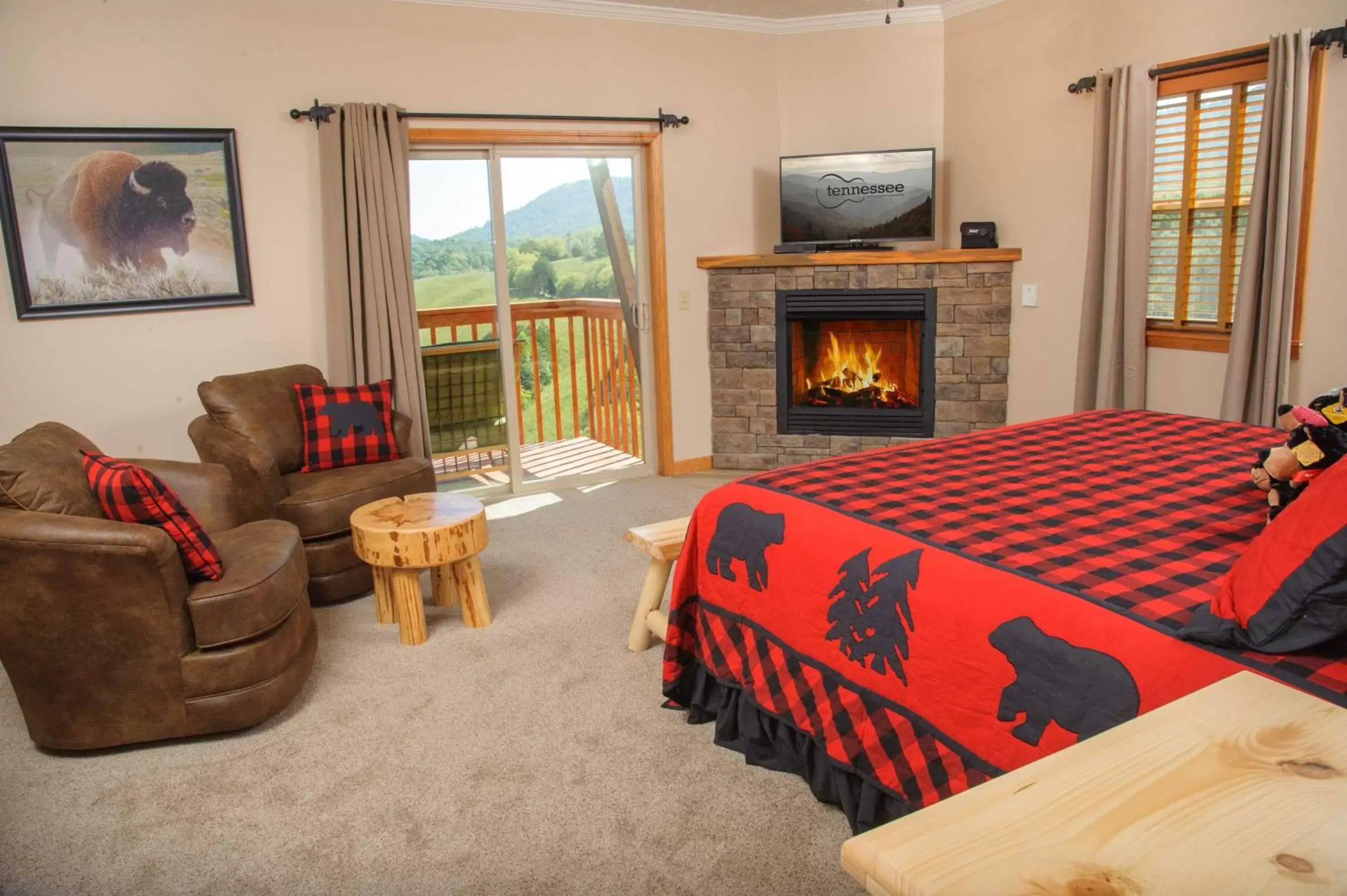 Seating Area in Berry Springs Lodge