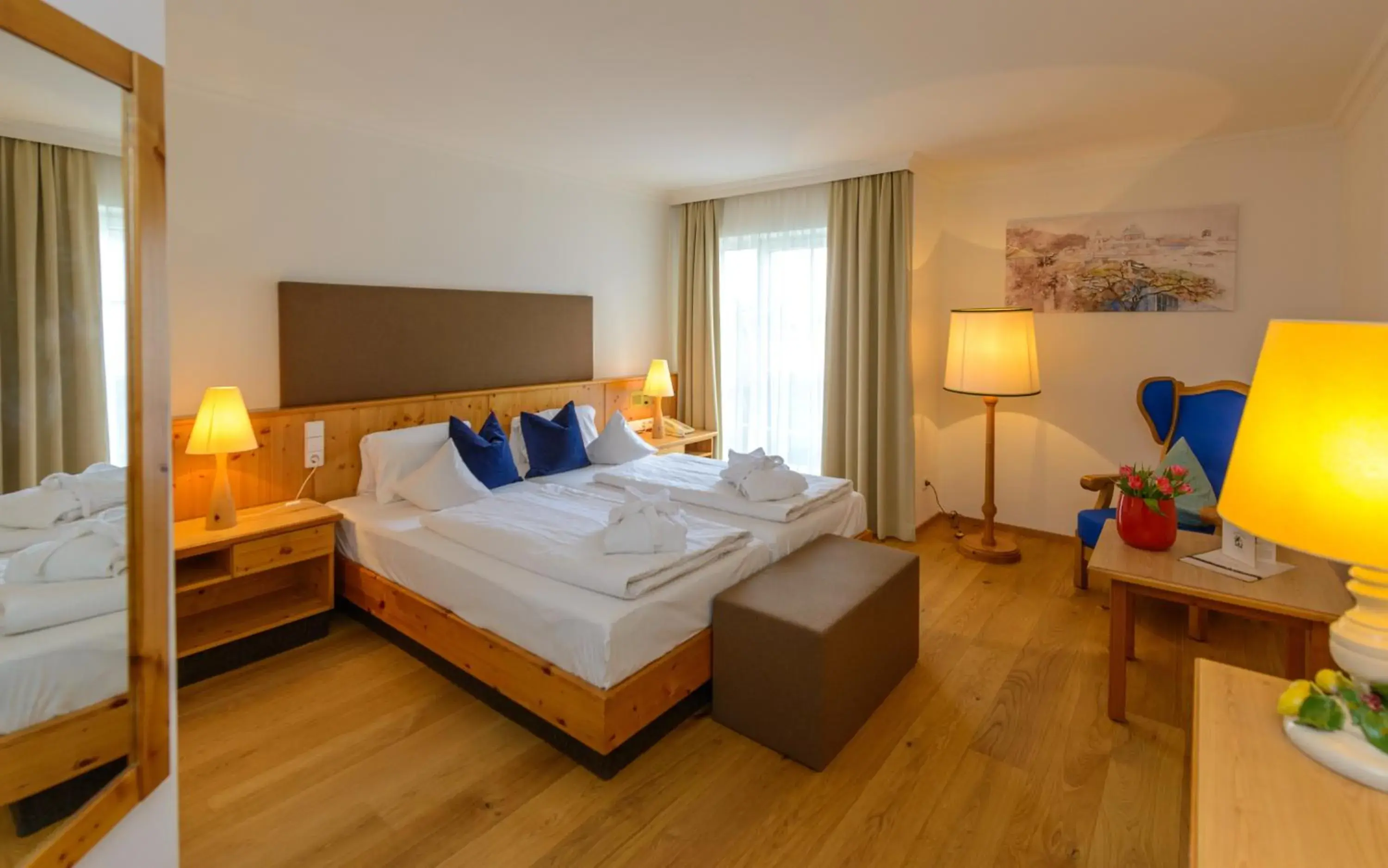 Bed in Hotel Walserwirt