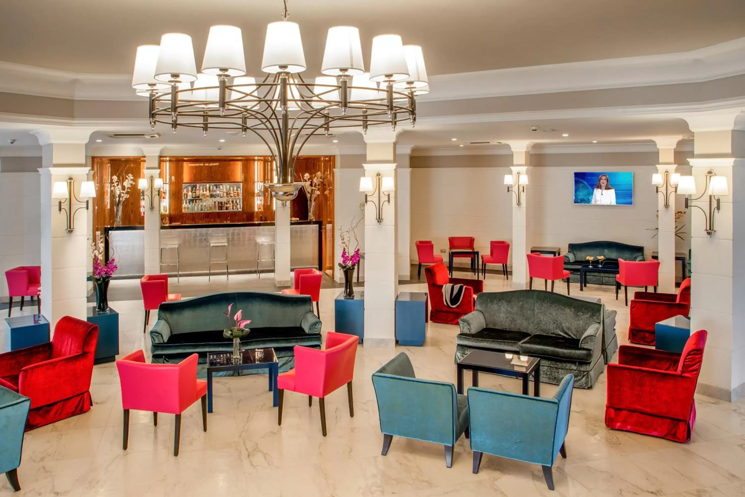 Lobby or reception, Lounge/Bar in Hotel Cristoforo Colombo