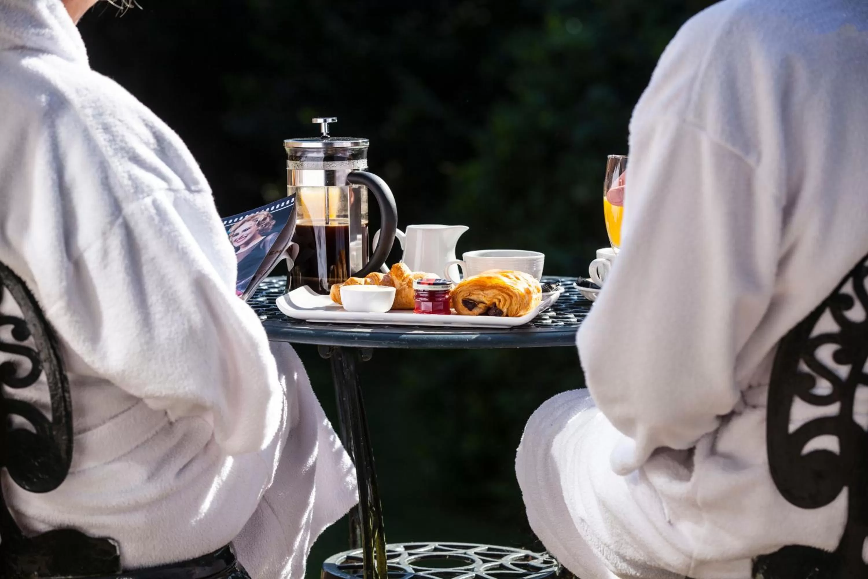 Garden view in Flackley Ash Country House Hotel