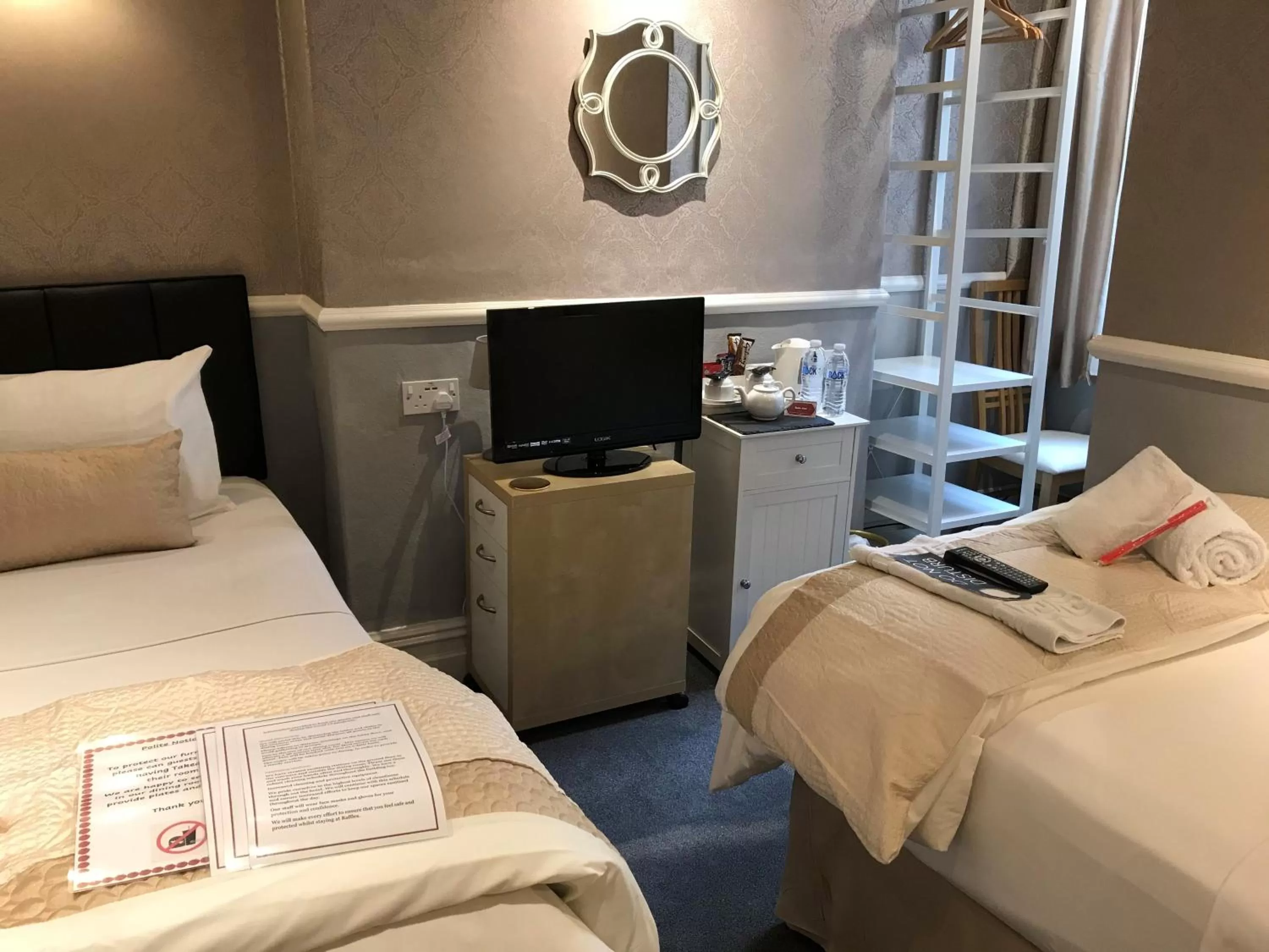 Bed in Raffles Hotel