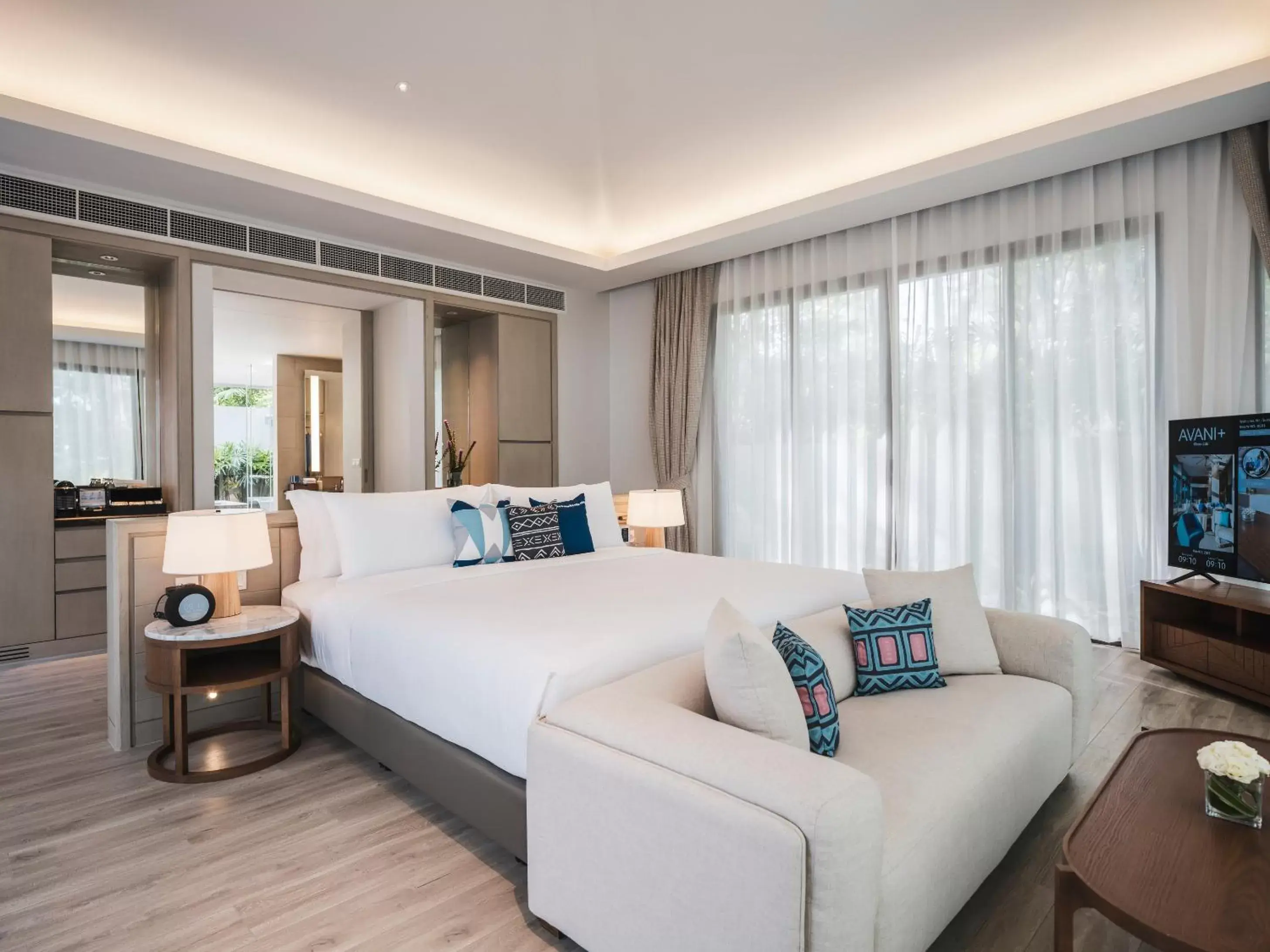 Bed, Seating Area in Avani Plus Khao Lak Resort
