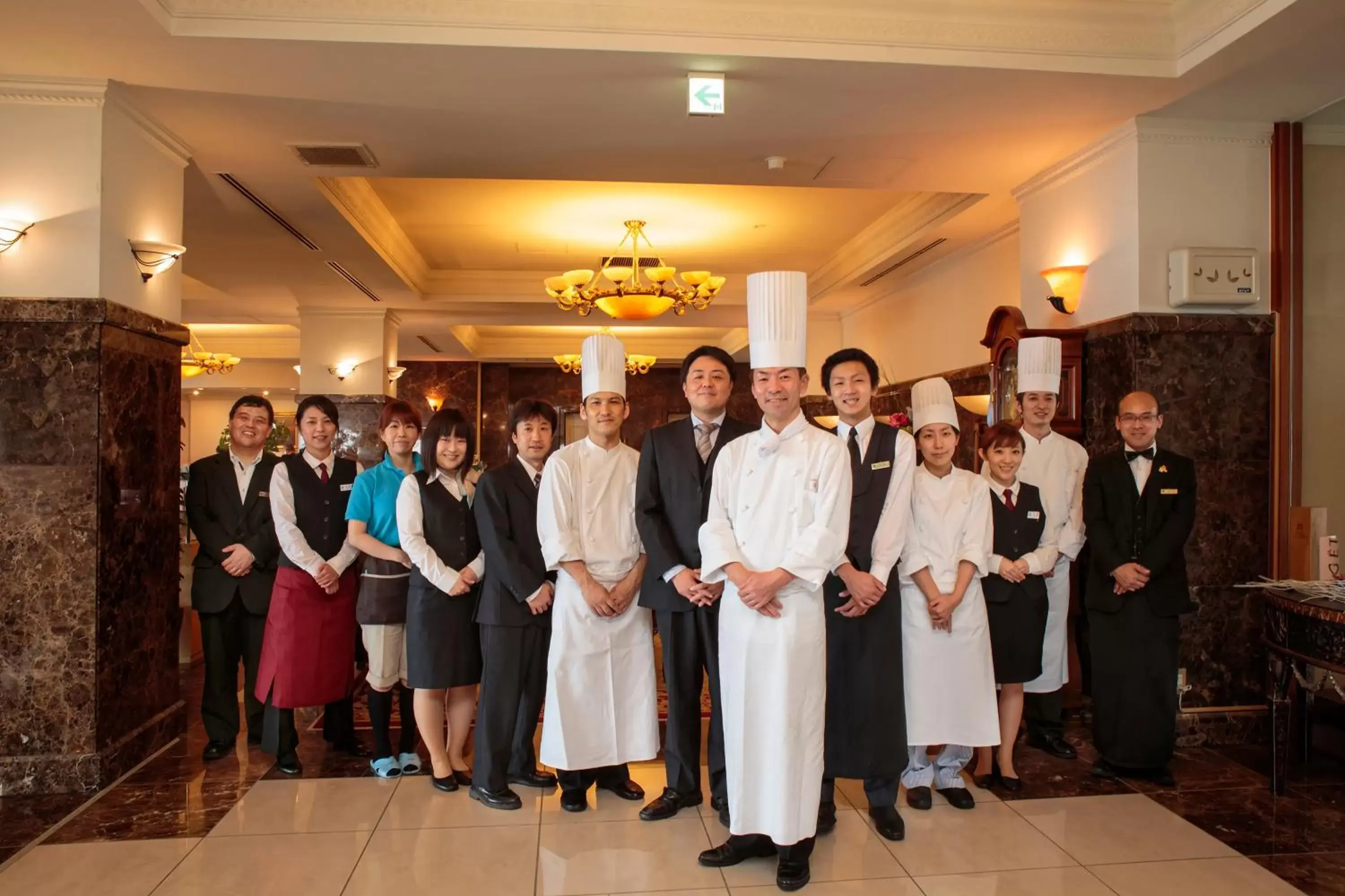 Staff in Hotel Neu Schloss Otaru