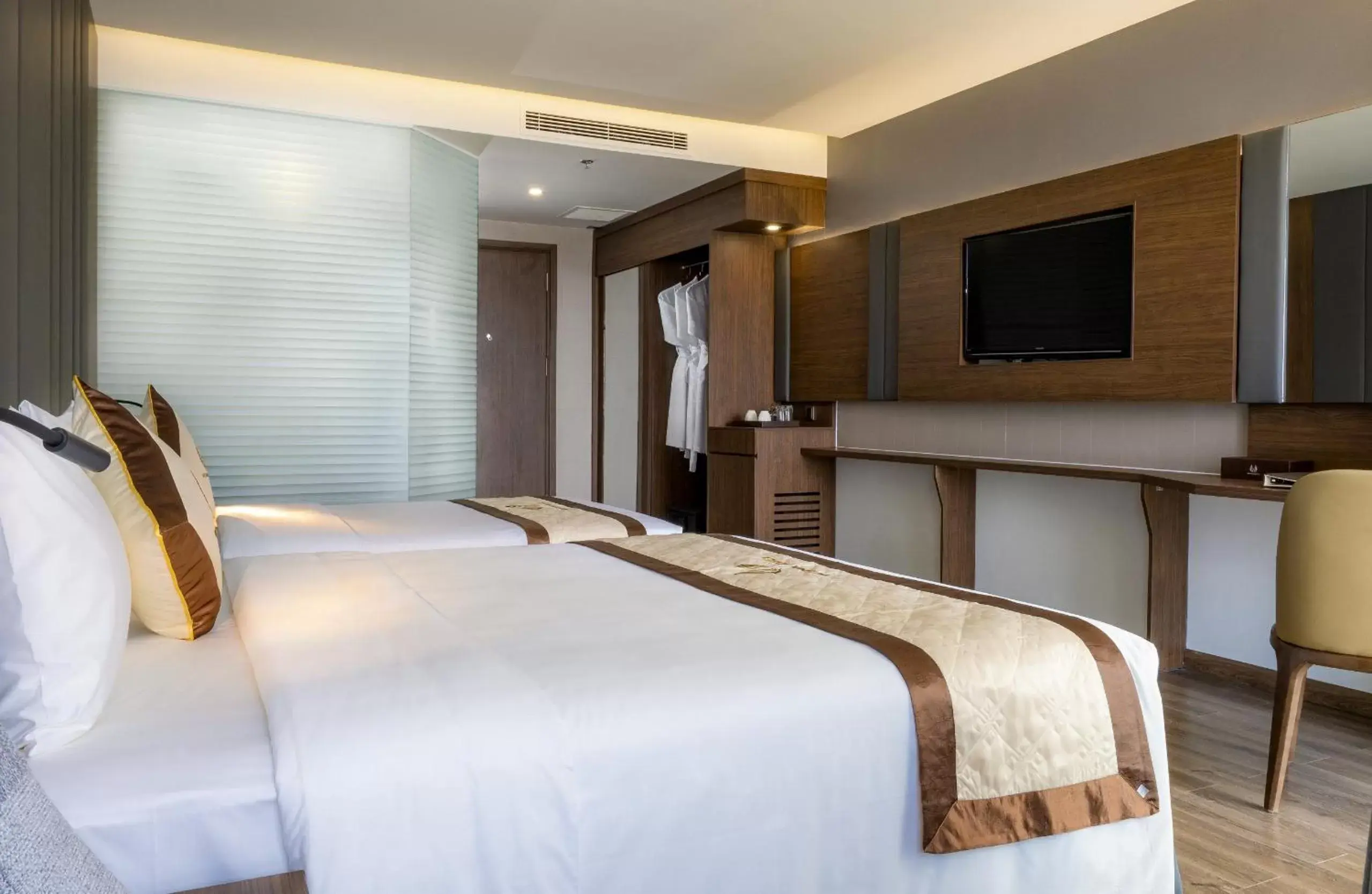 Bed in Vesna Hotel