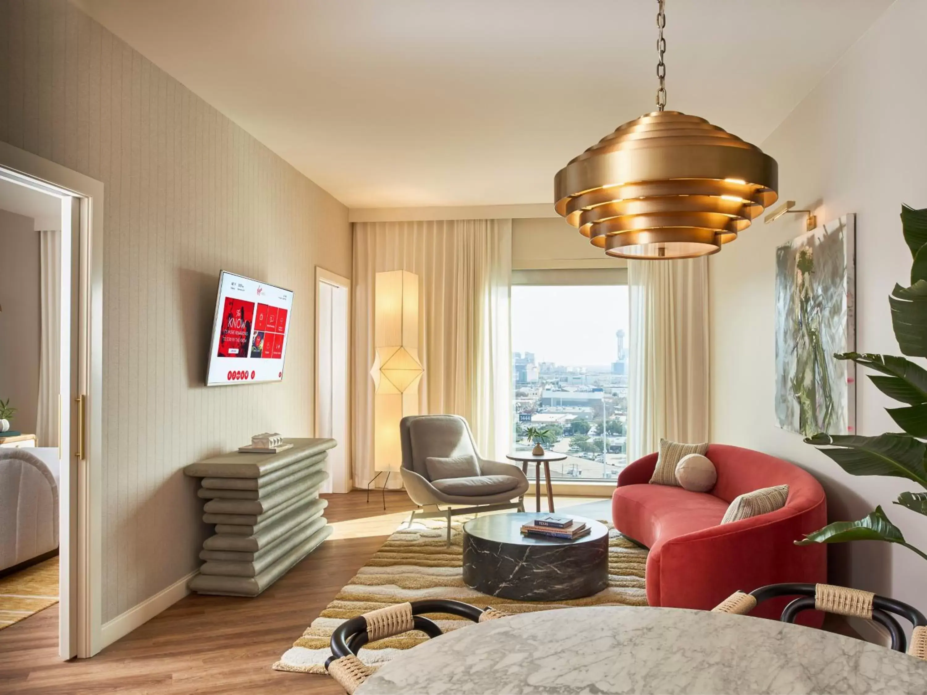 Living room, Seating Area in Virgin Hotels Dallas