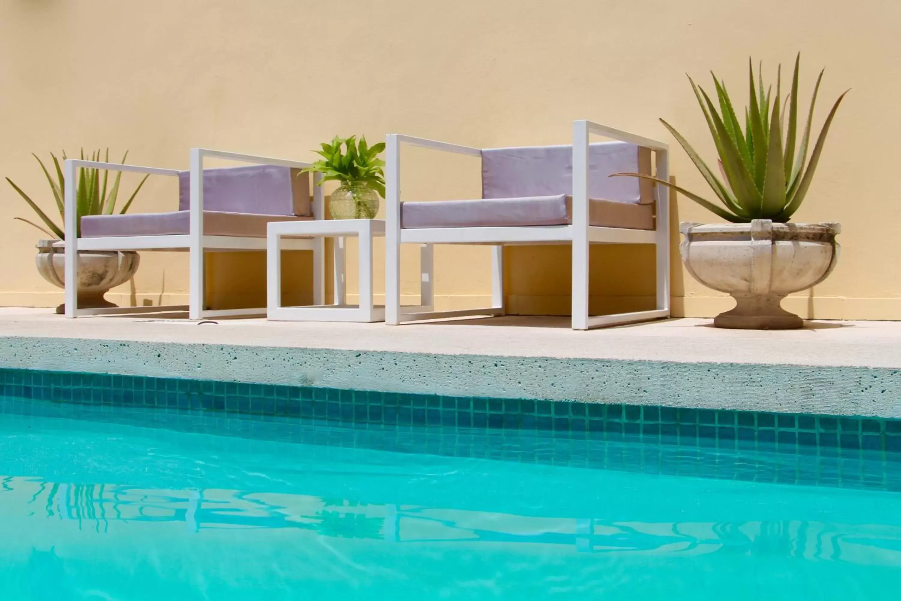 Patio, Swimming Pool in The Diplomat Boutique Hotel