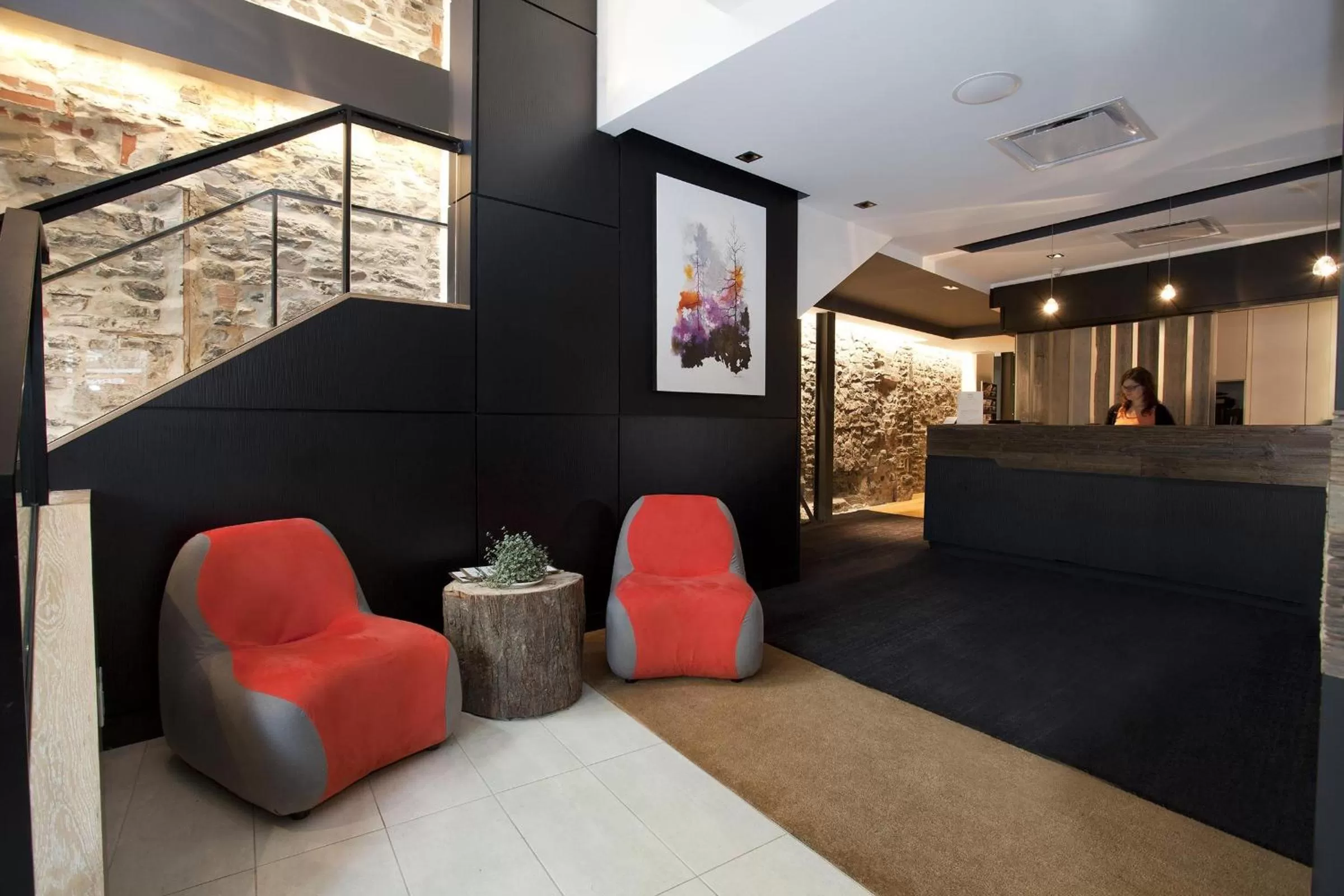 Lobby or reception in Hotel du Vieux Quebec