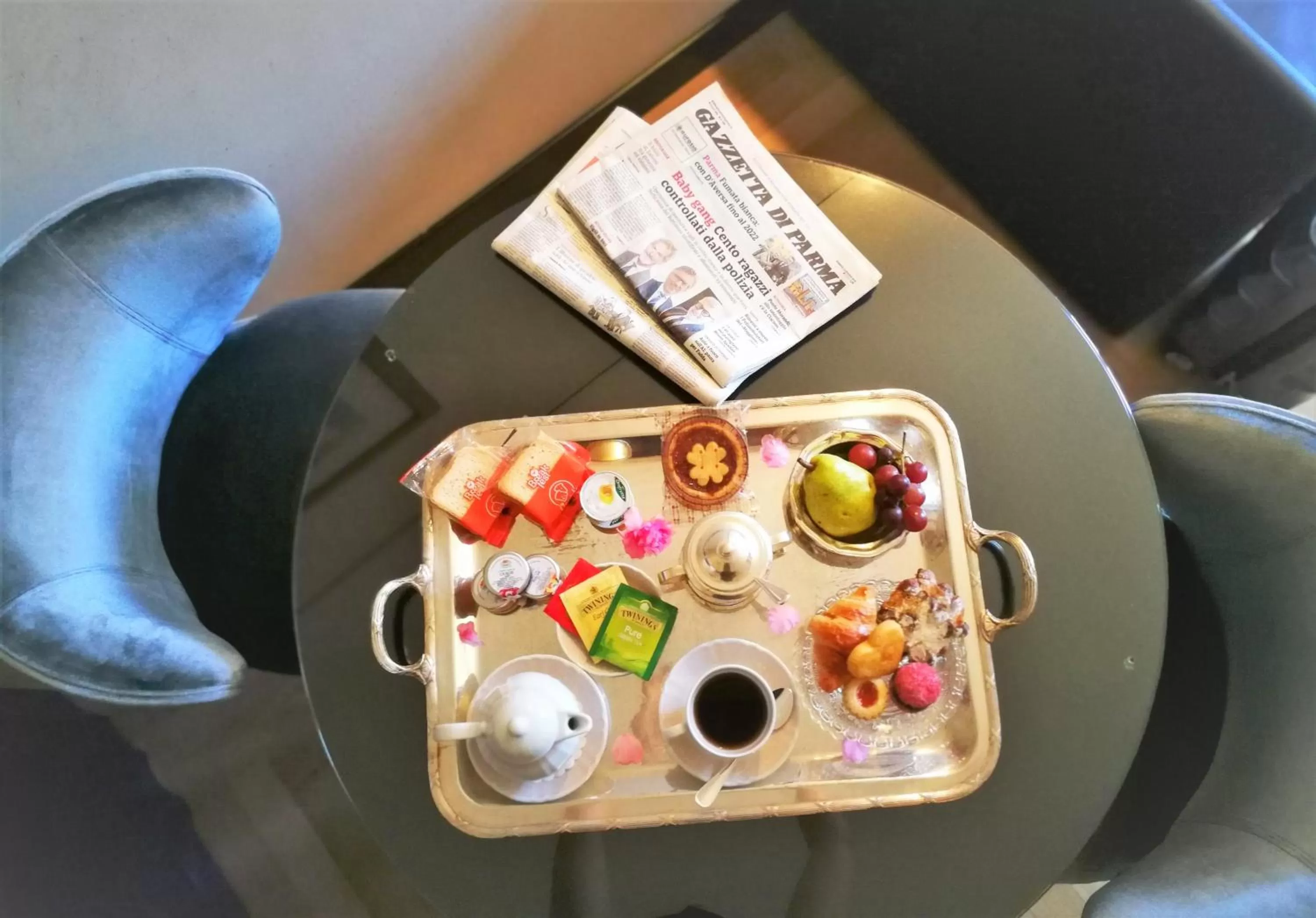 Seating area in Hotel Verdi Boutique Hotel