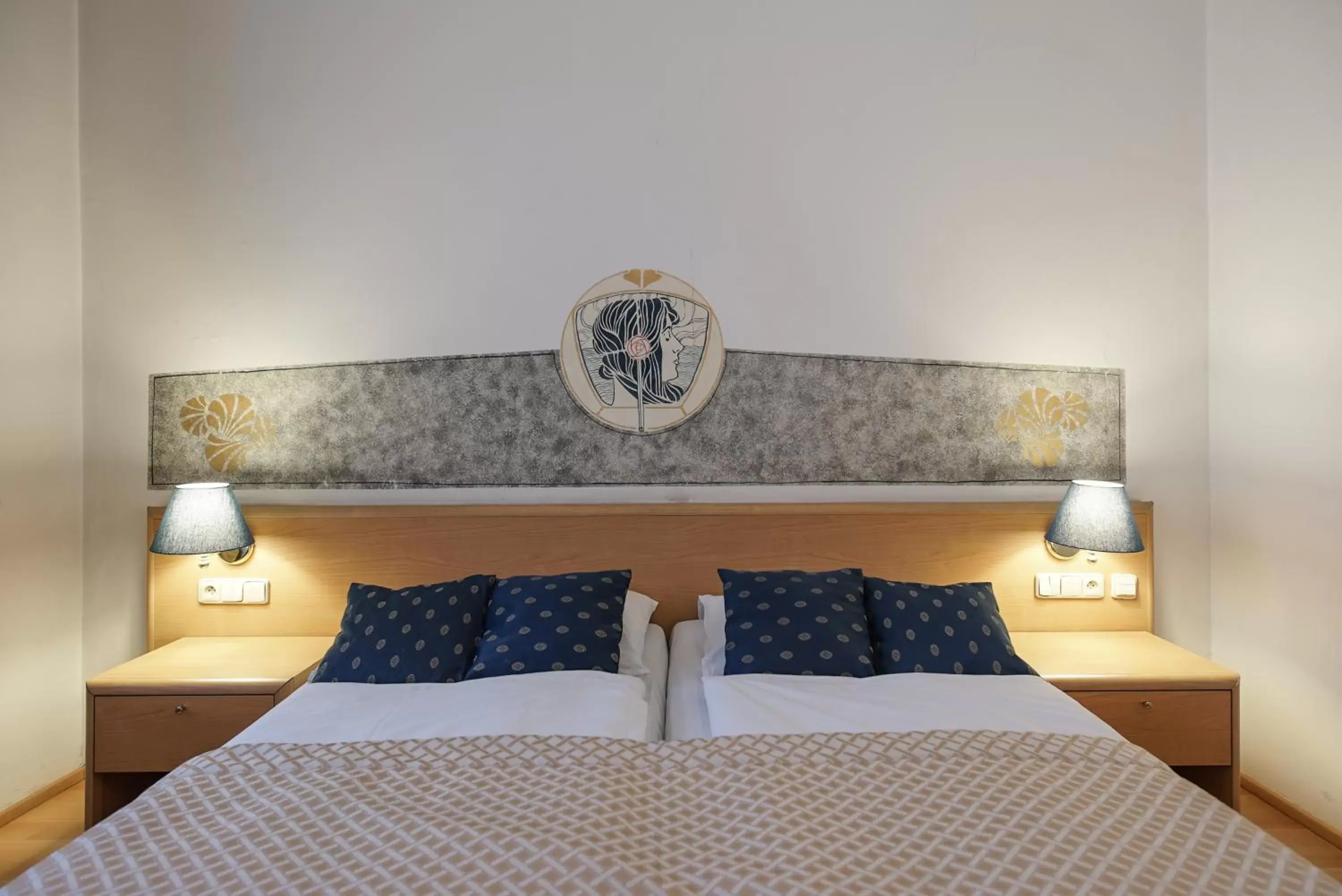 Bed in Hotel Tivoli Prague