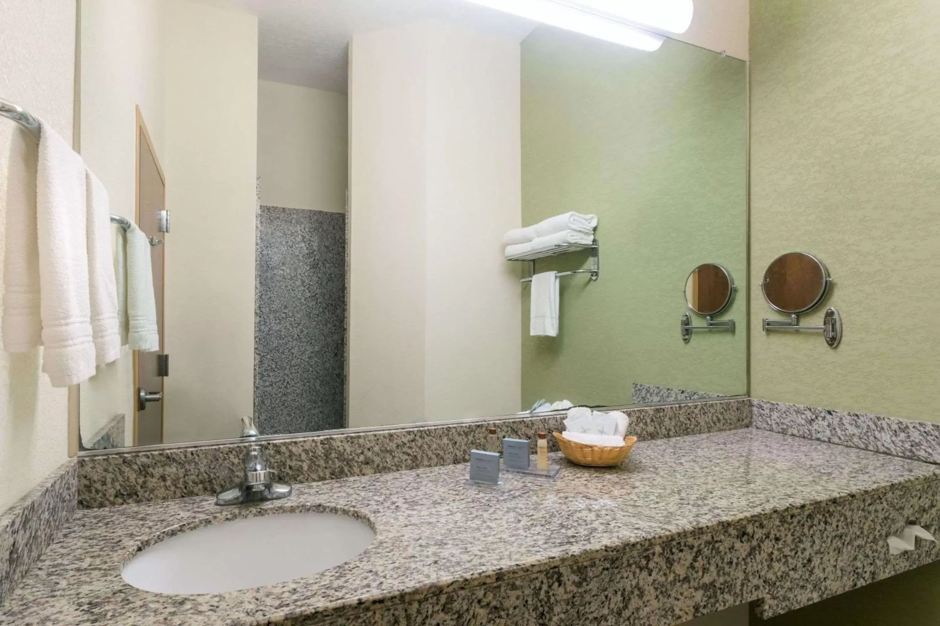 Bathroom in Hawthorn Suites by Wyndham - Kingsland, I-95 & Kings Bay Naval Base Area
