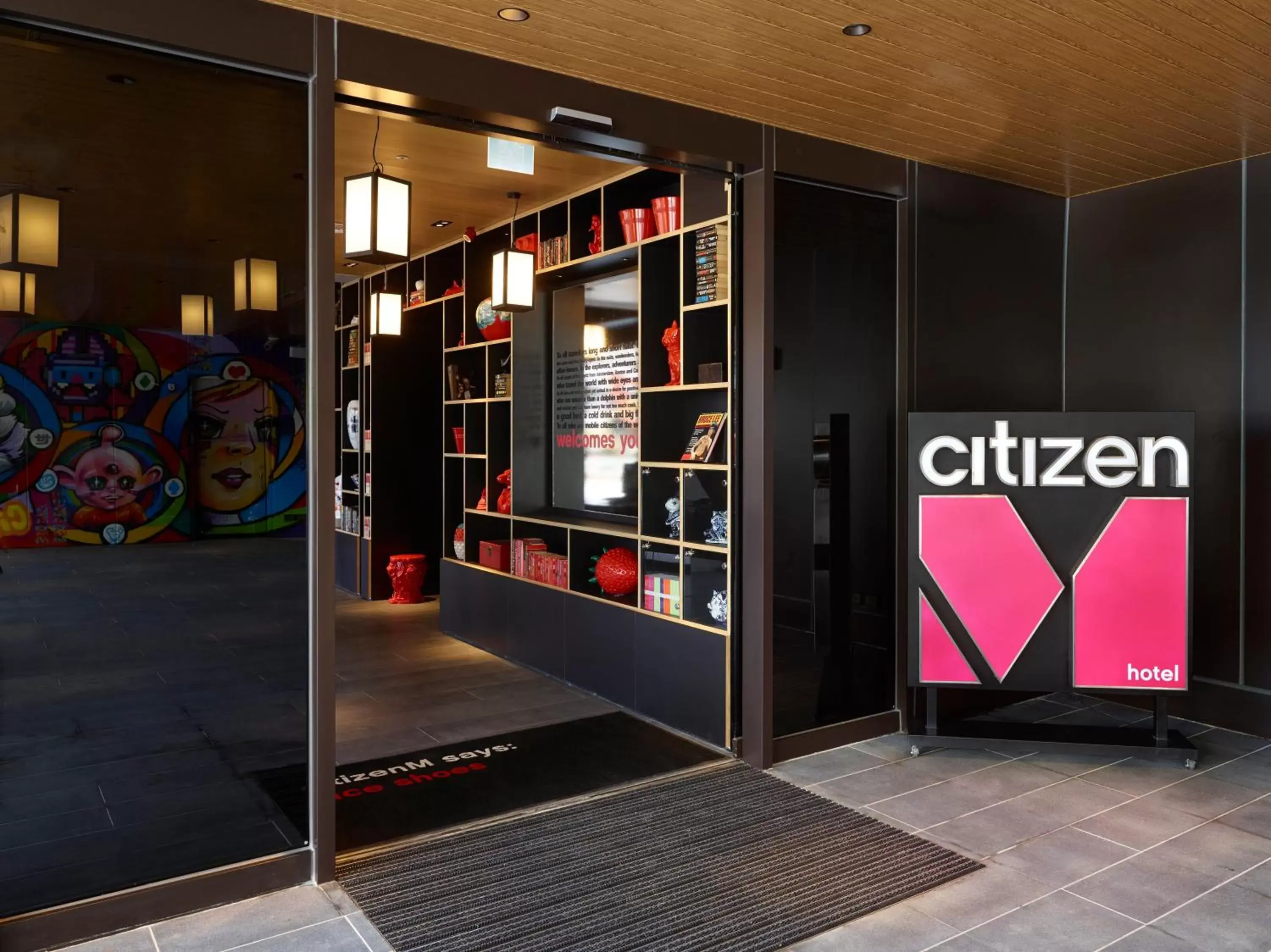 Facade/entrance in citizenM Taipei North Gate