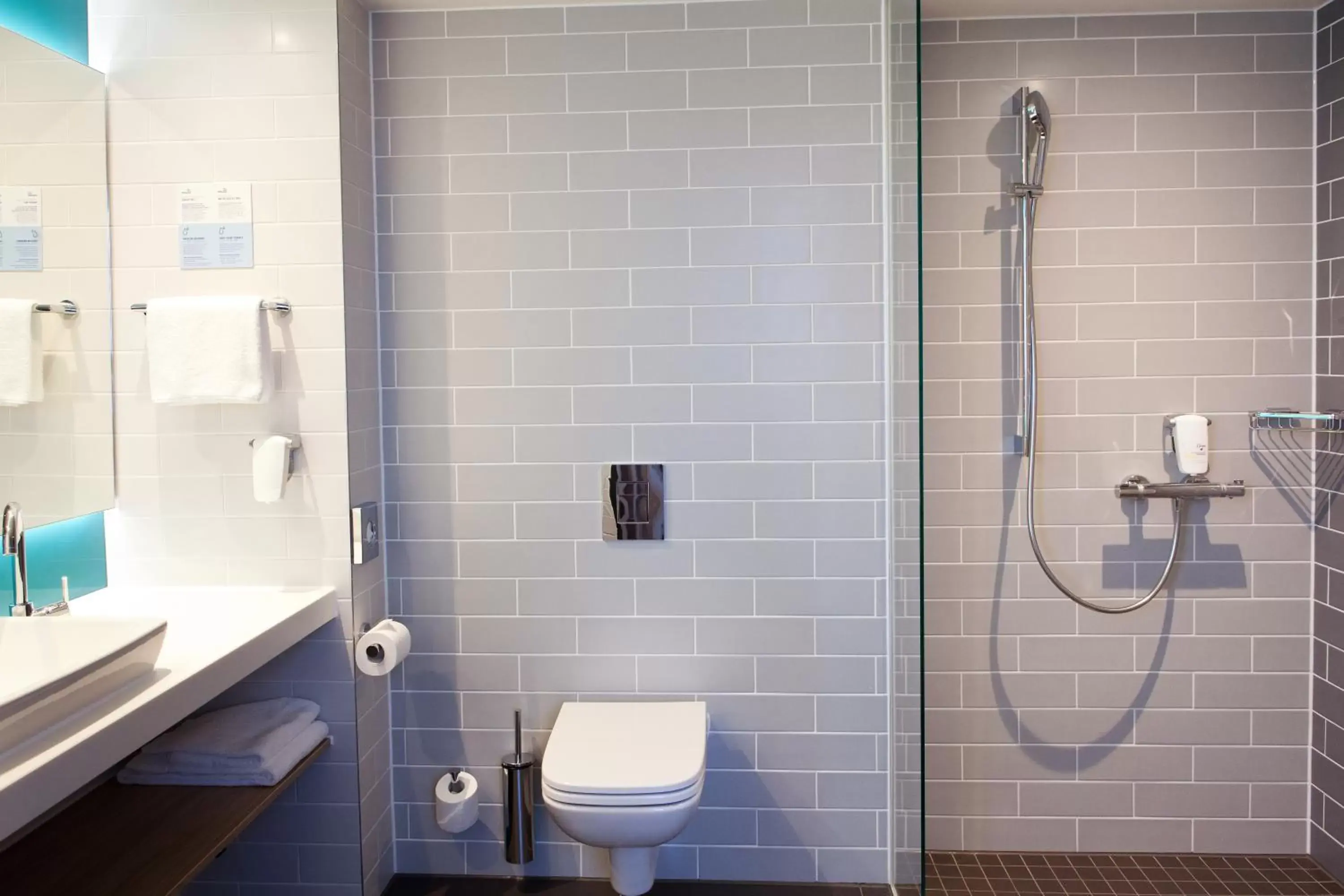Shower, Bathroom in Holiday Inn Express Frankfurt Airport - Raunheim, an IHG Hotel