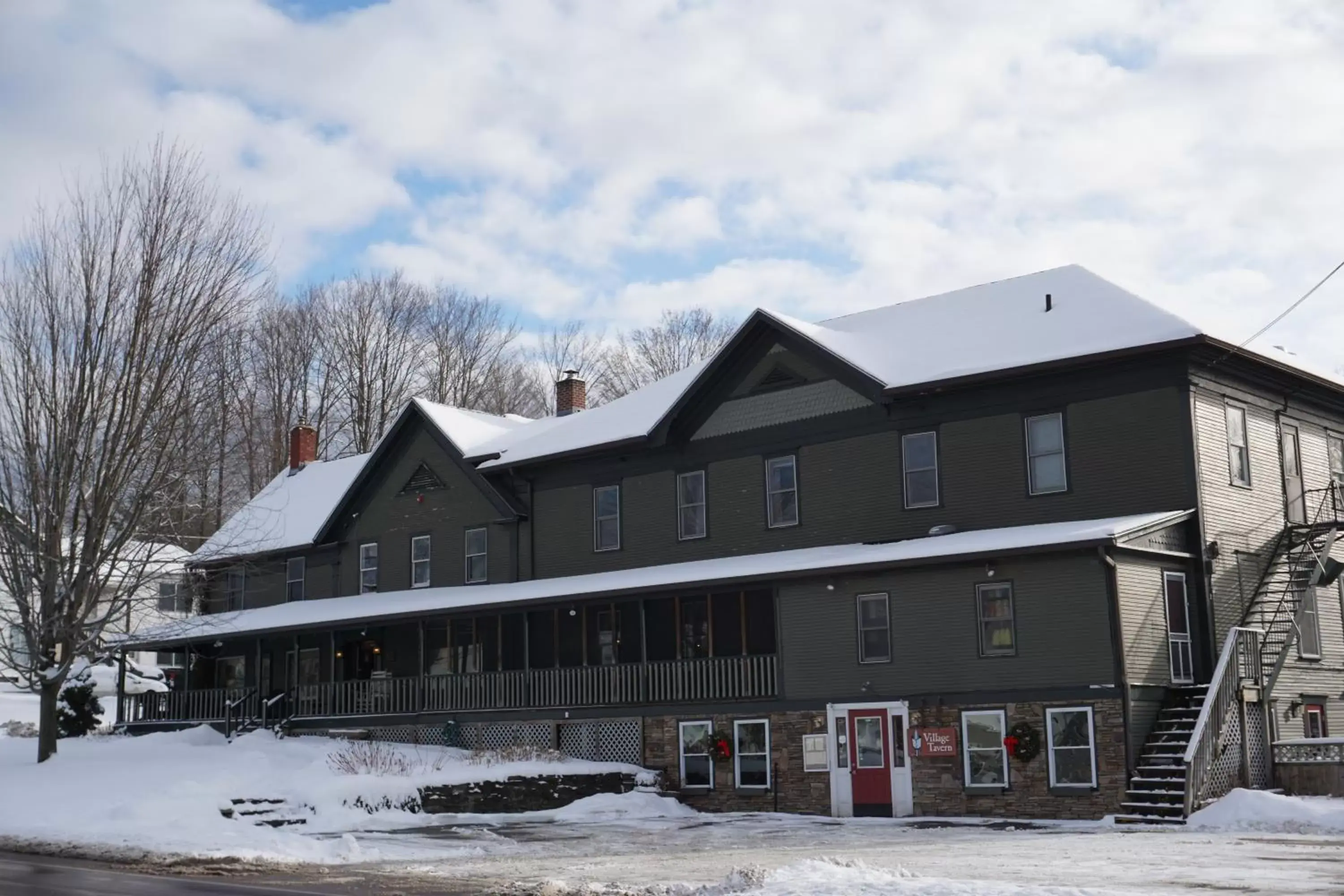 Property building, Winter in Smugglers Notch Inn