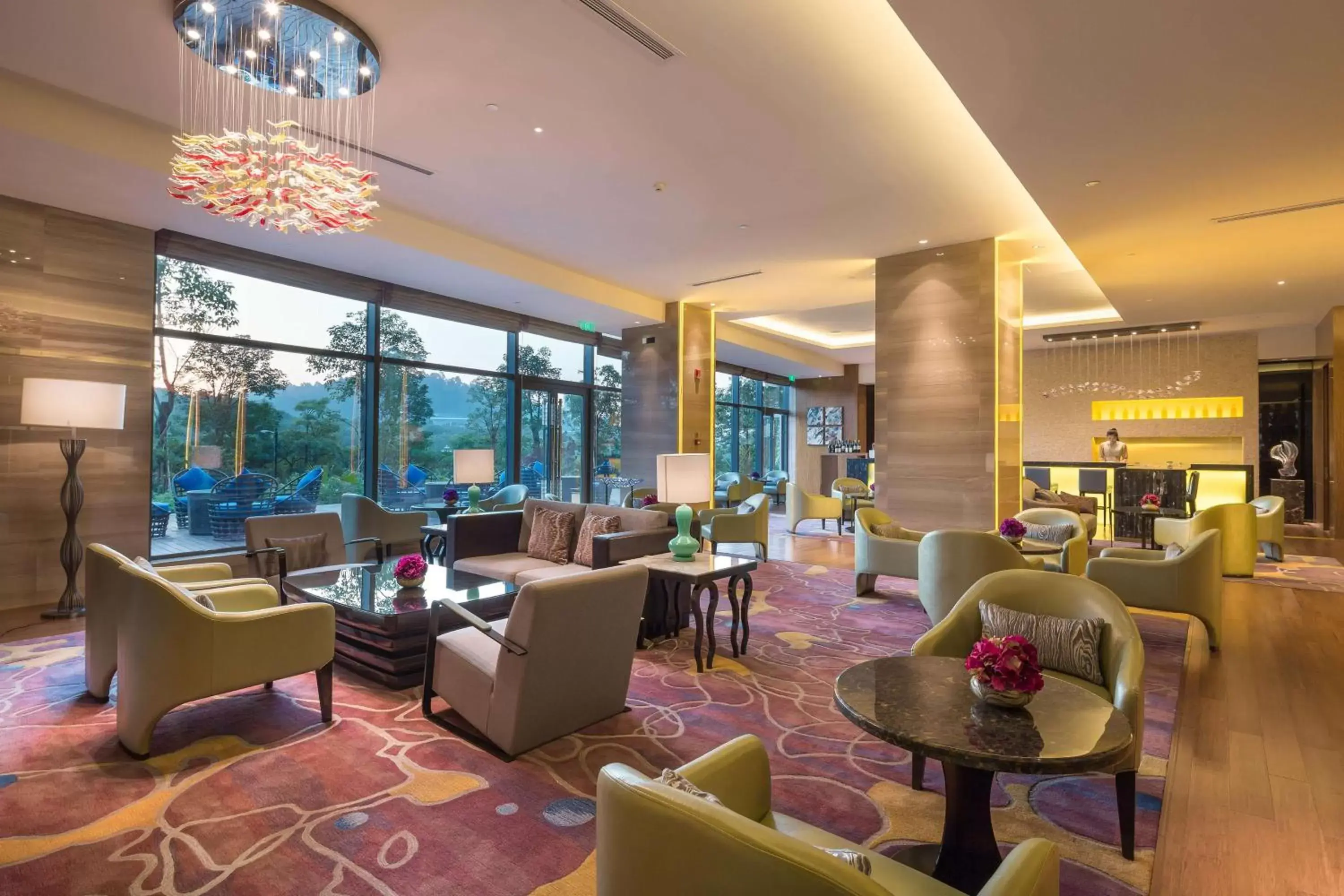 Lobby or reception in DoubleTree by Hilton Hotel Guangzhou - Science City