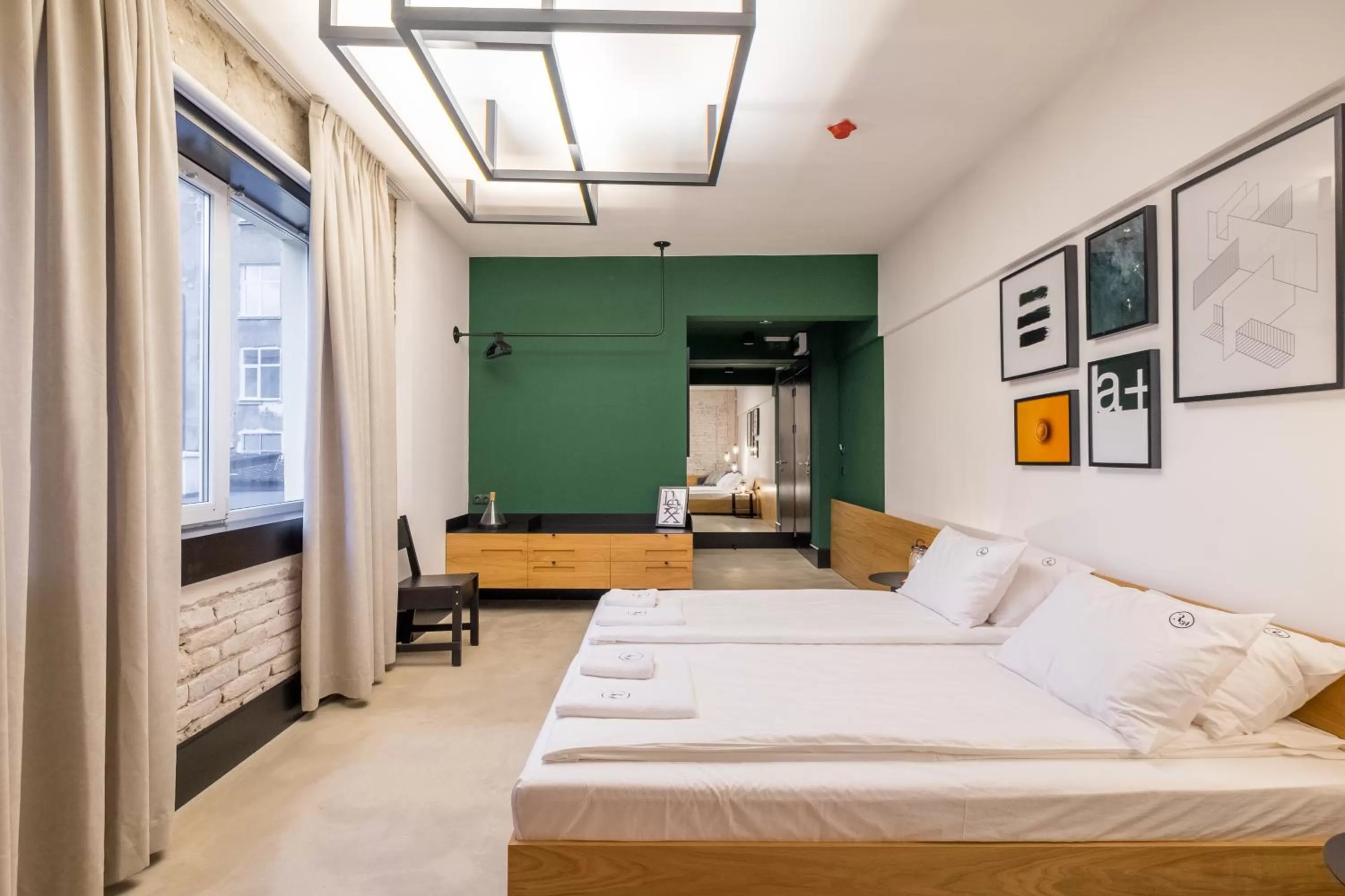 Bed in R34 Boutique Hotel