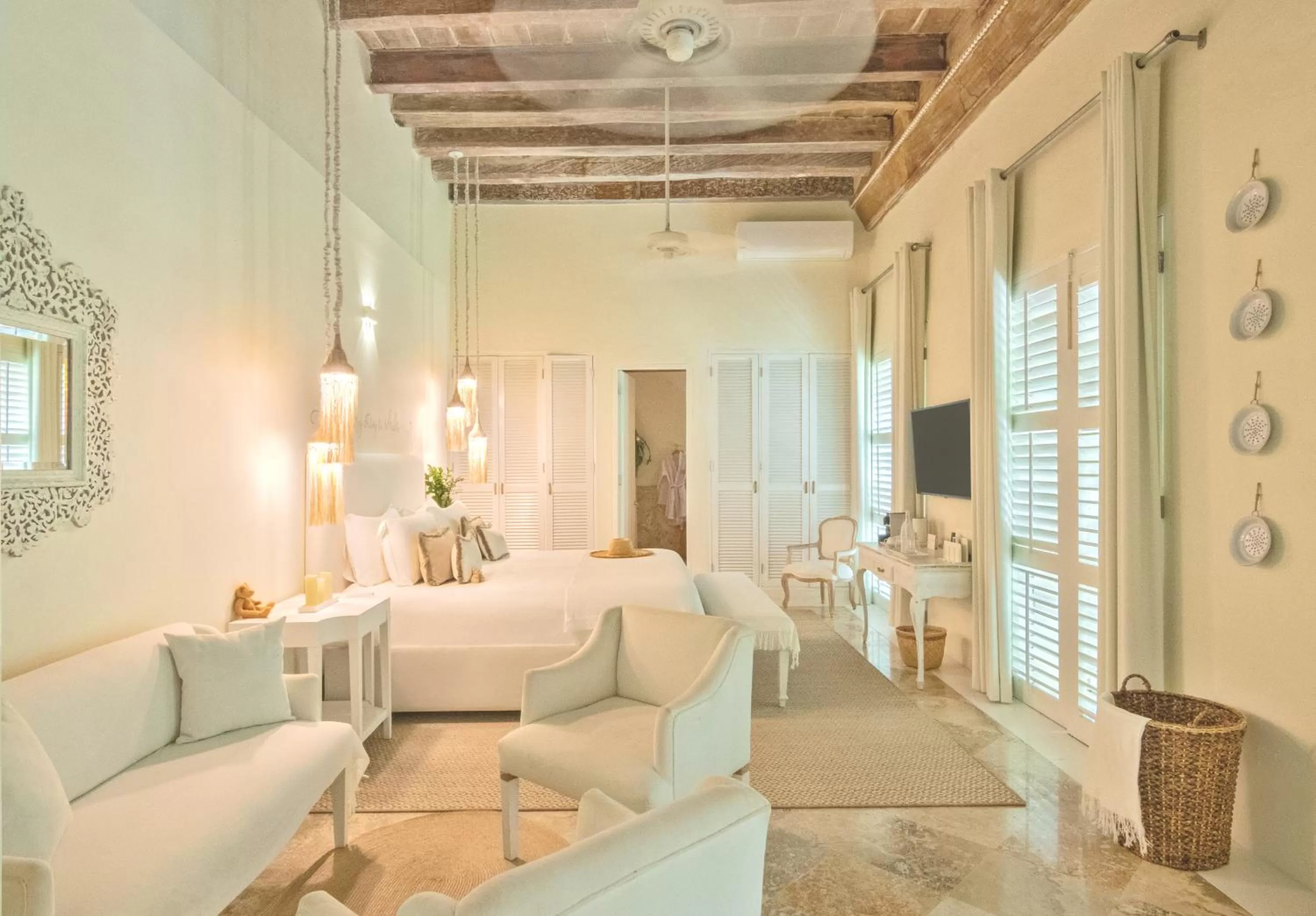 Bed in Casa Diluca Cartagena Hotel Boutique