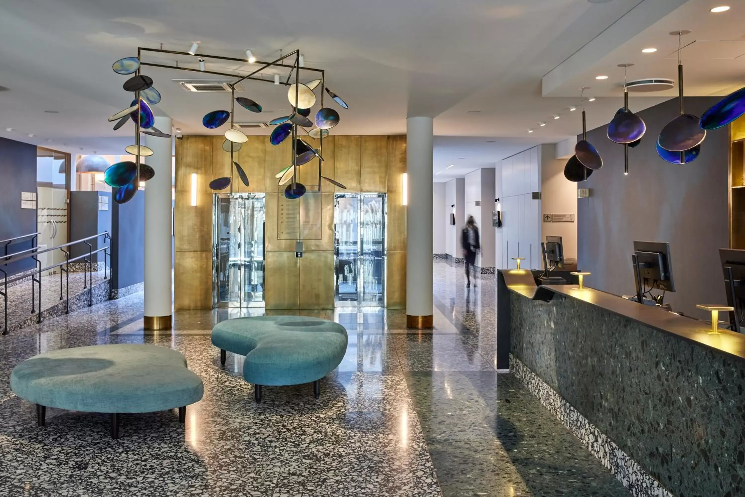 Lobby or reception, Bathroom in Neringa Hotel