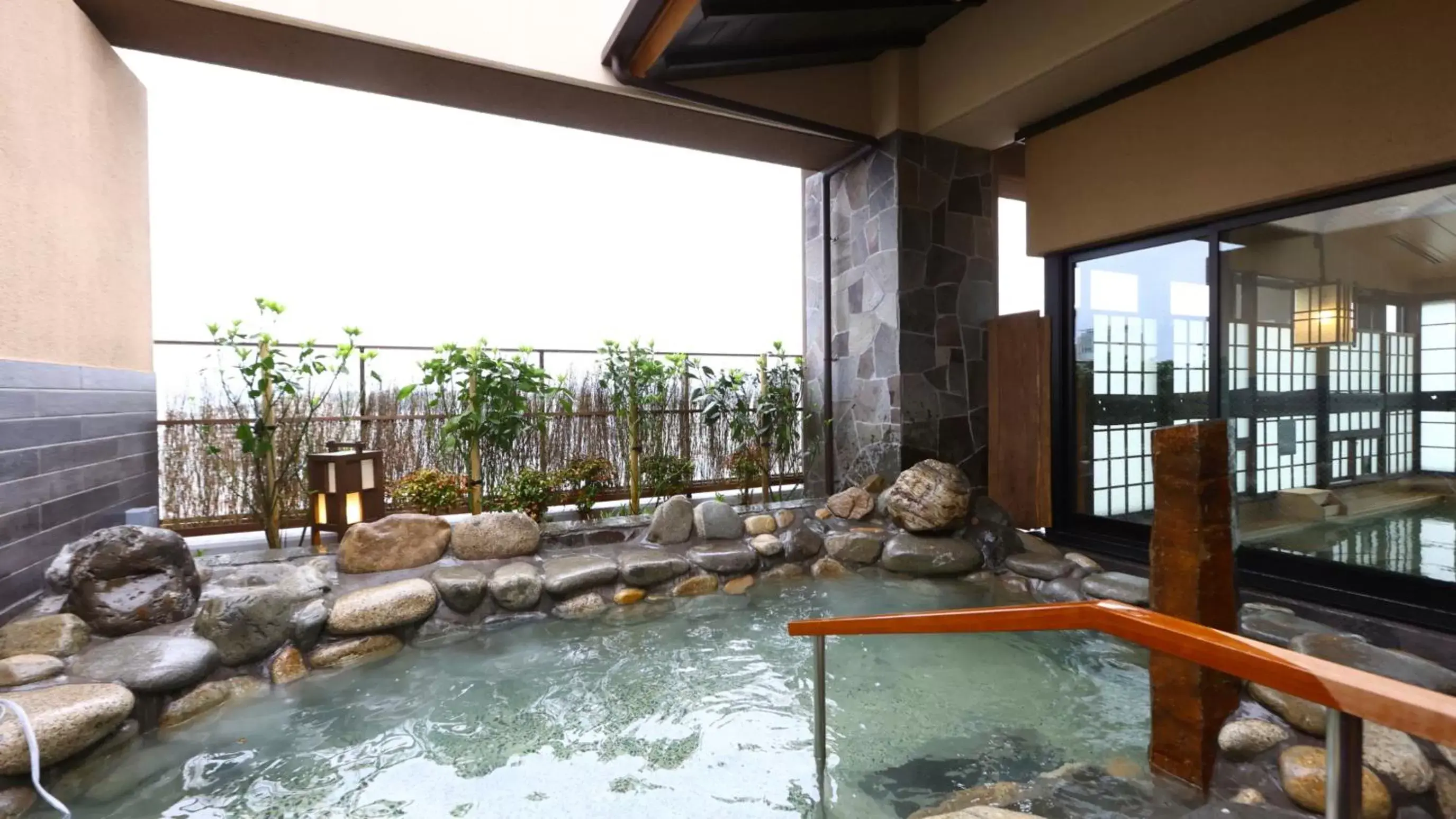 Open Air Bath in Onyado Nono Matsue Natural Hot Spring