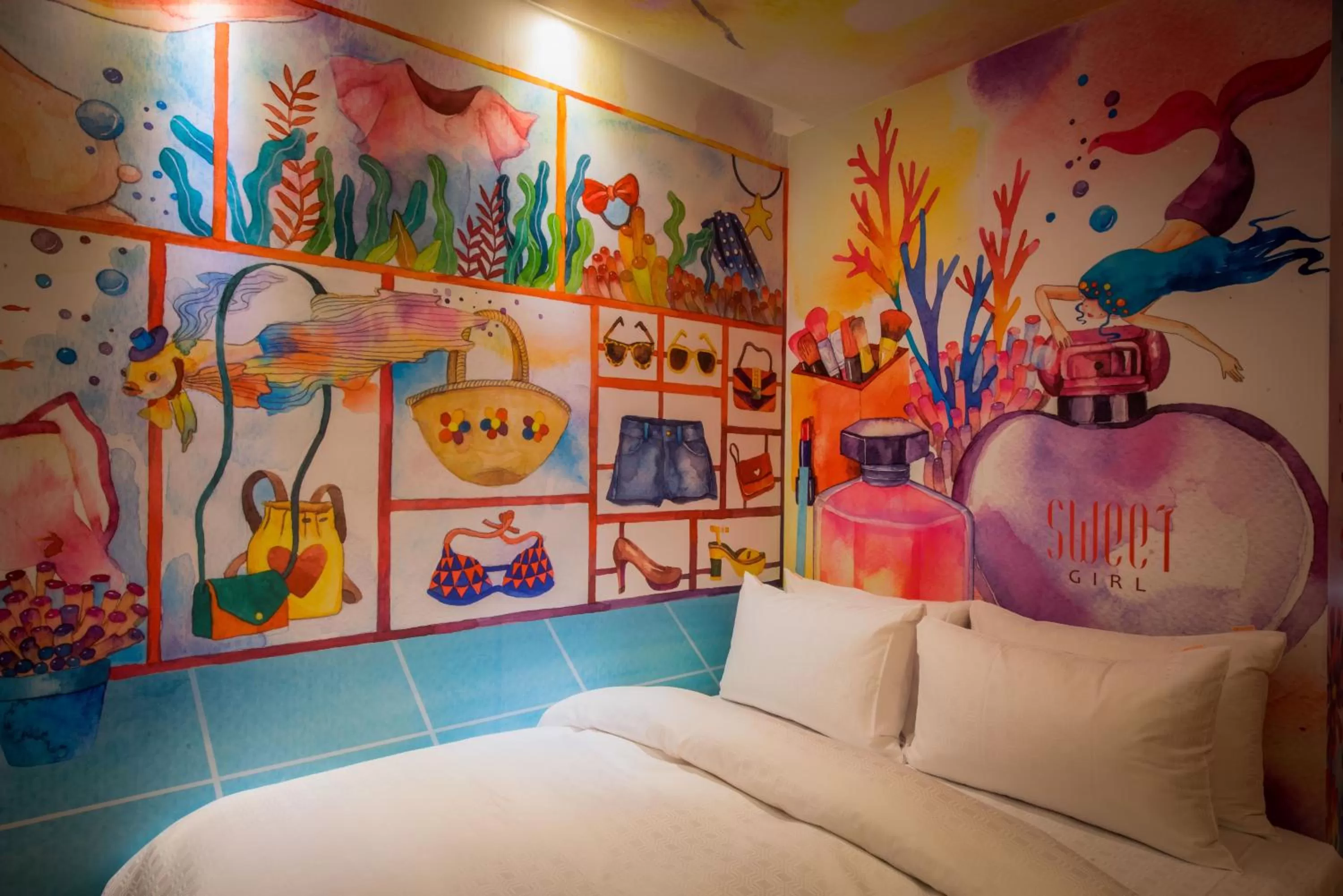 Bed in Legend Hotel Kaohsiung Pier2