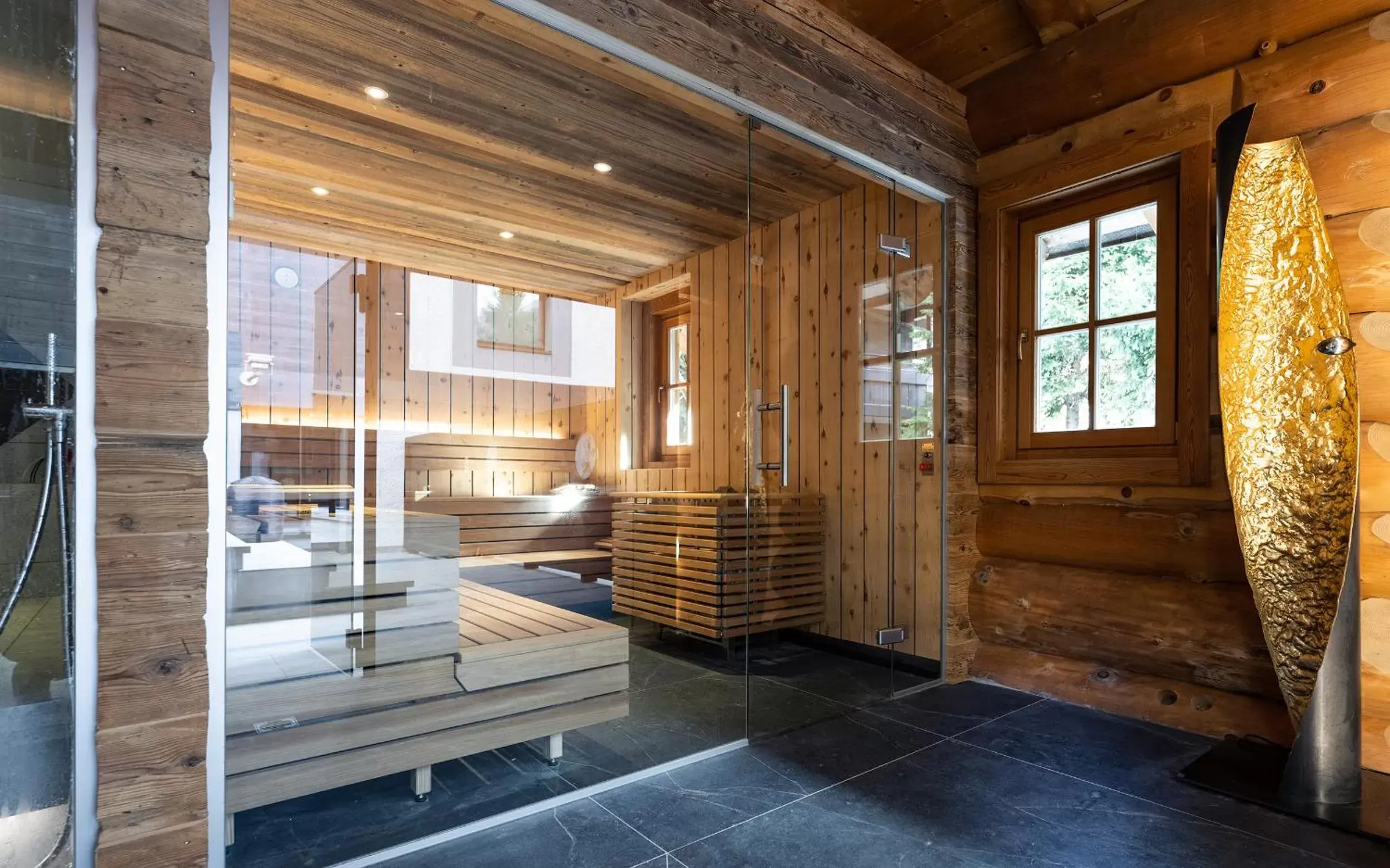 Sauna in Wellness Hotel Alpenhof