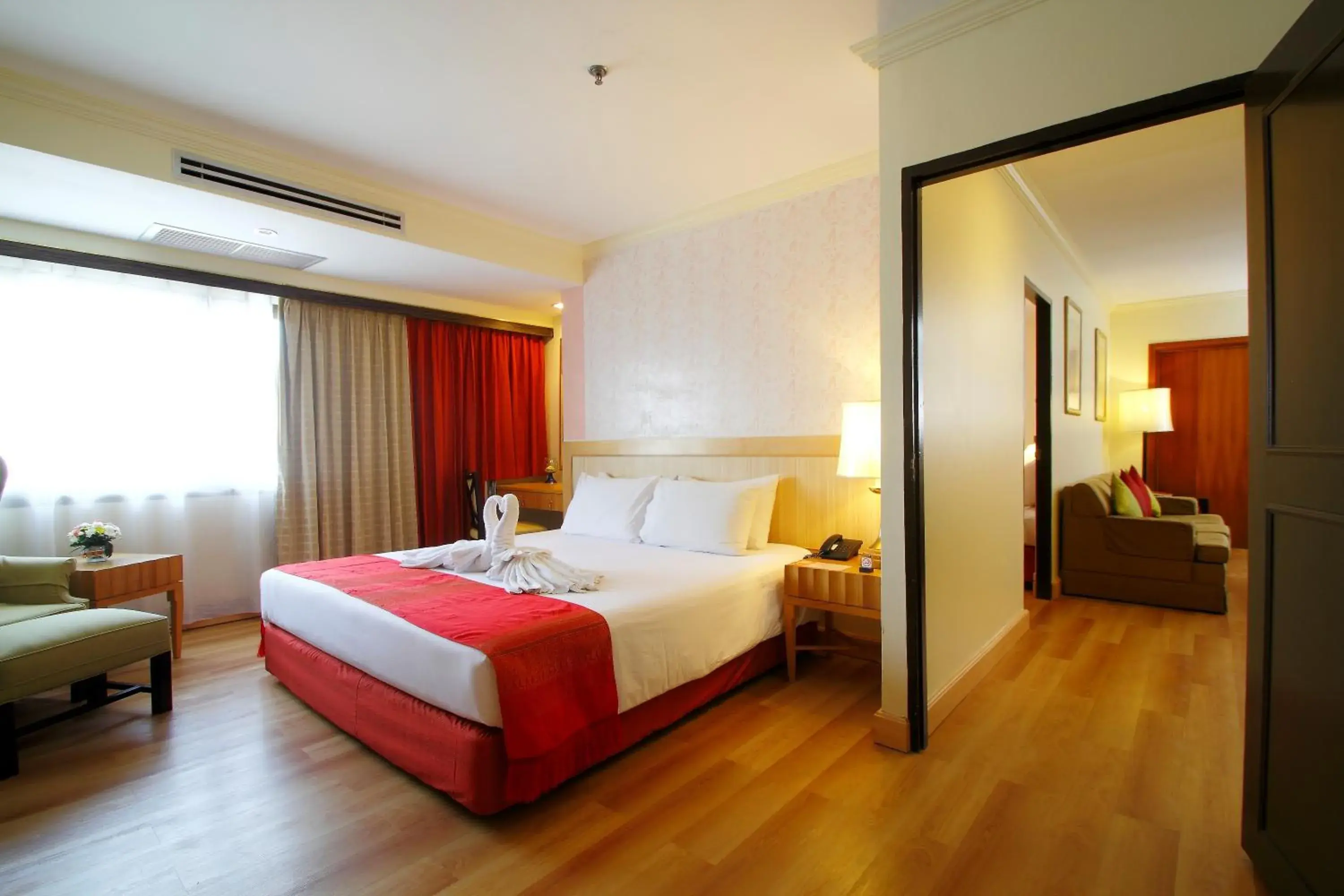 Bed in Princeton Bangkok Hotel