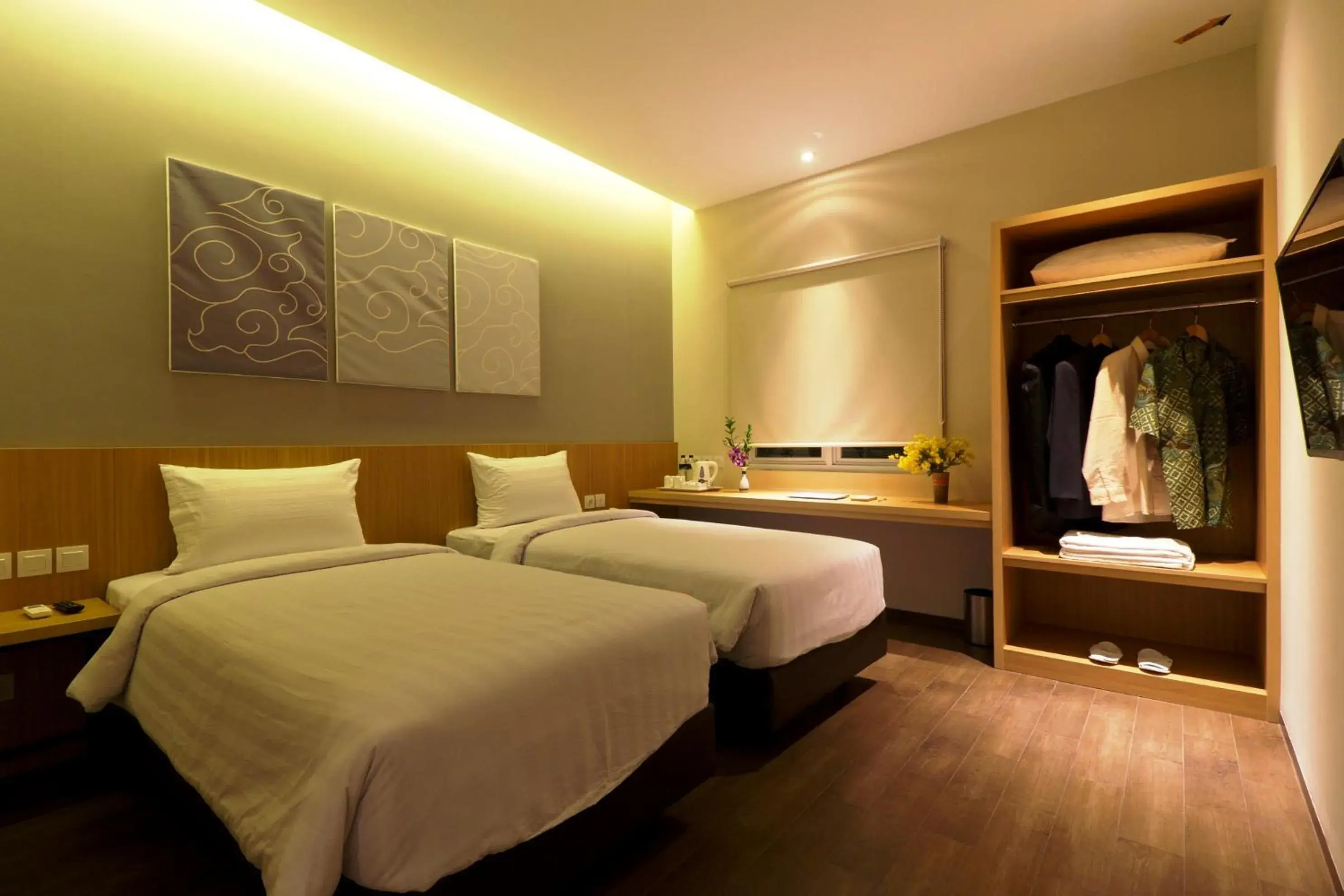 Property building, Bed in Vinotel Cirebon