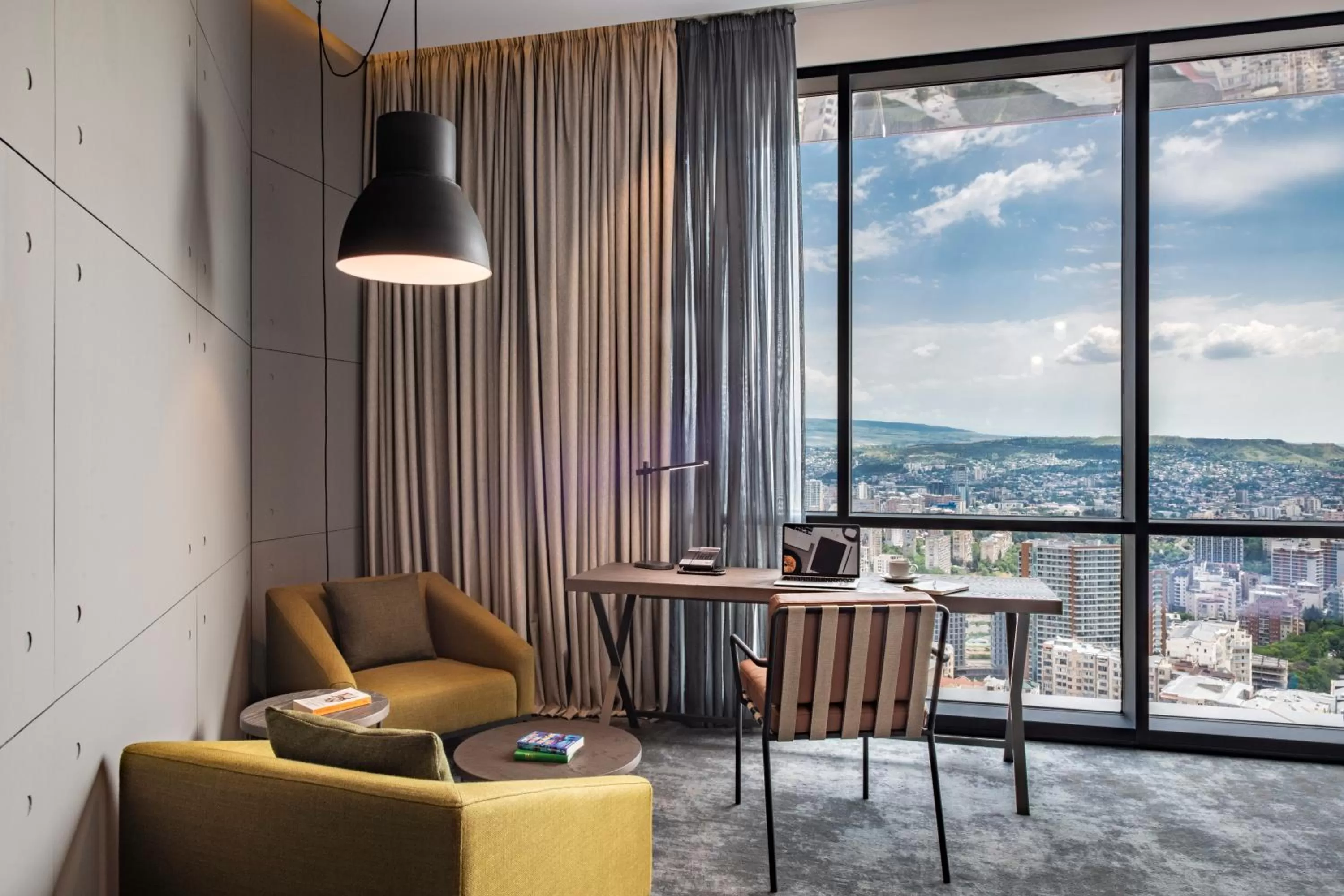 Seating area in Pullman Tbilisi Axis Towers