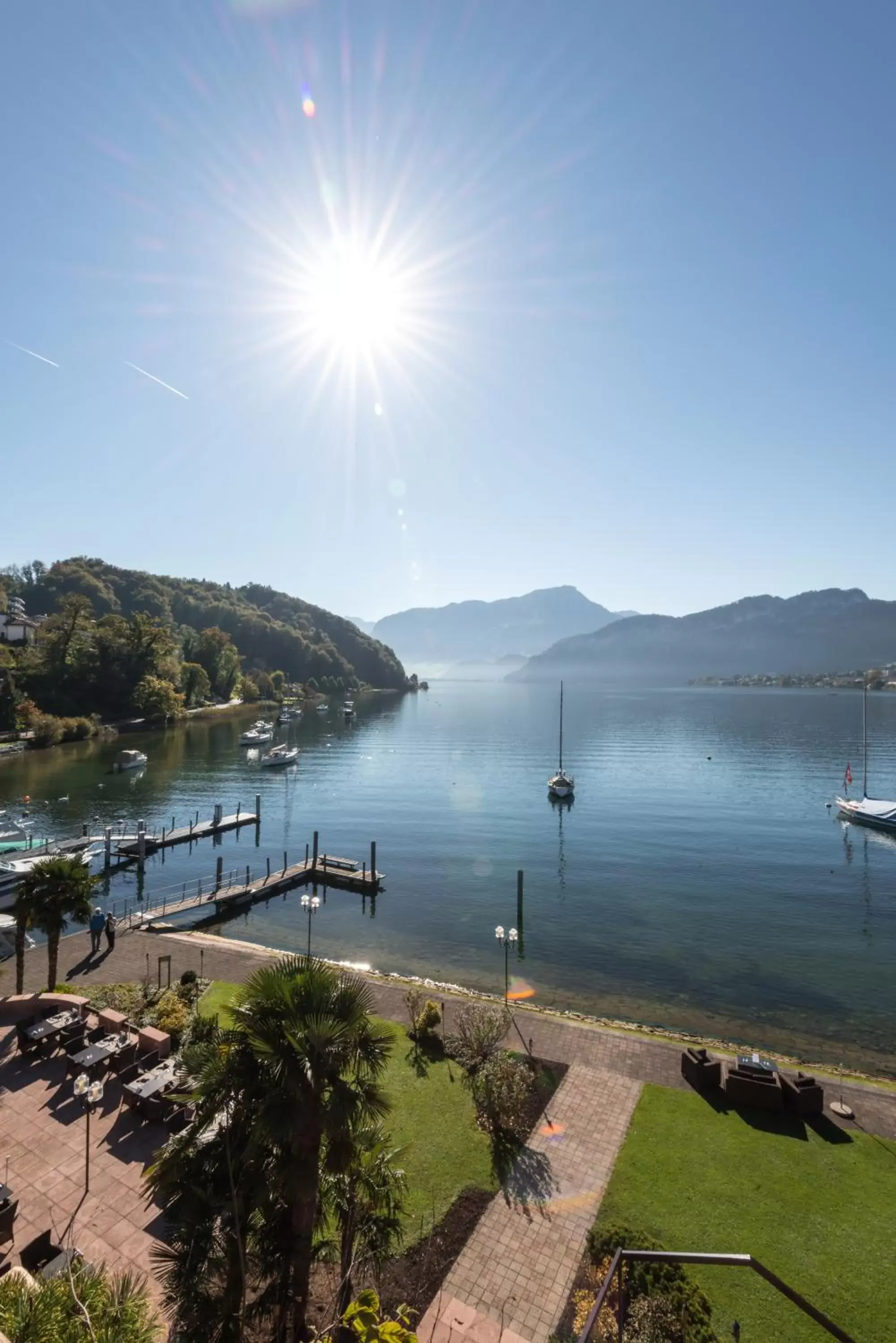 Lake view in Seehotel Sternen