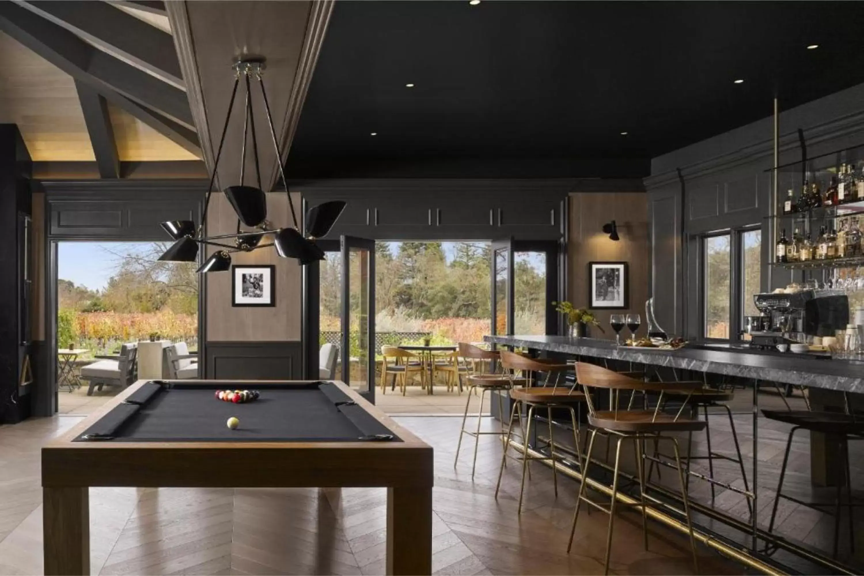 Game Room, Billiards in The Estate Yountville