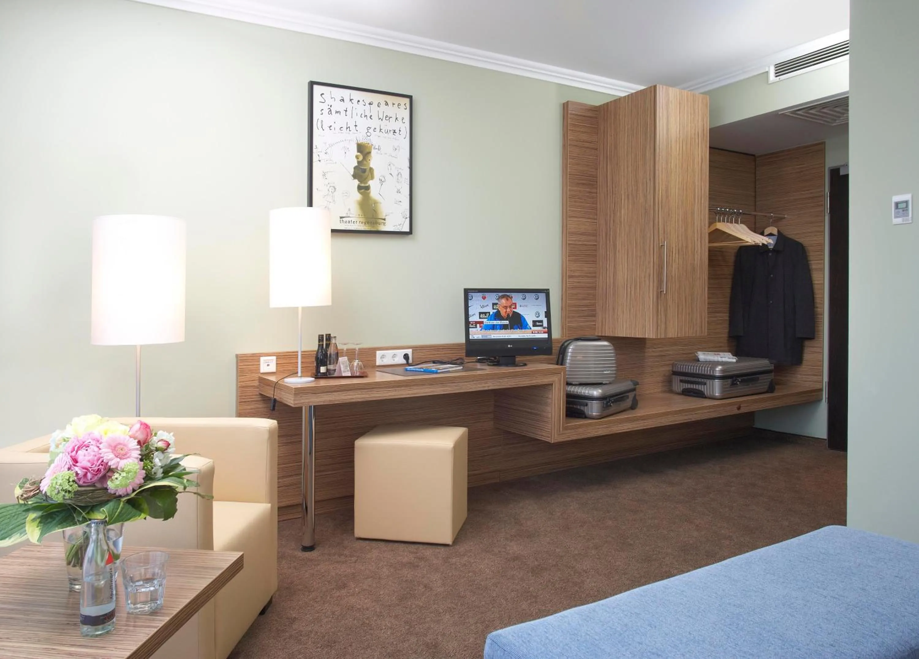 Seating area, Bed in Hotel Central Regensburg CityCentre, Sure Hotel Collection by Best Western