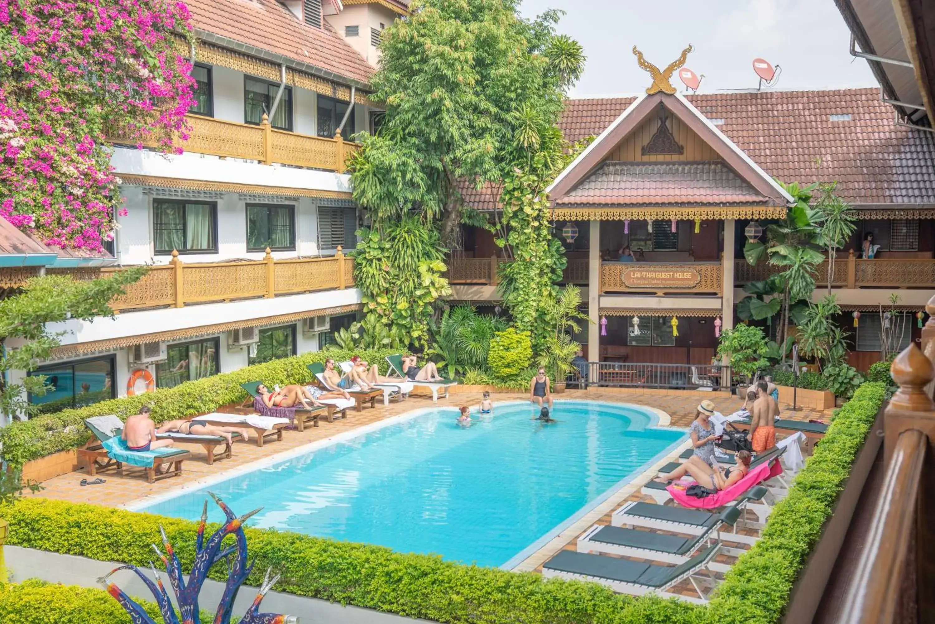 Property building, Swimming Pool in Lai Thai Guest House