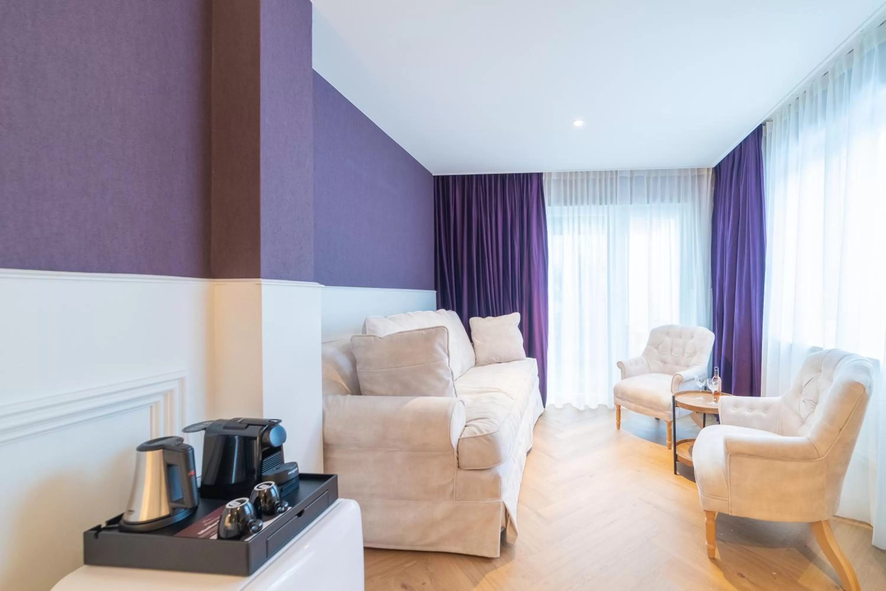 Seating area in Grand Hotel Normandy by CW Hotel Collection