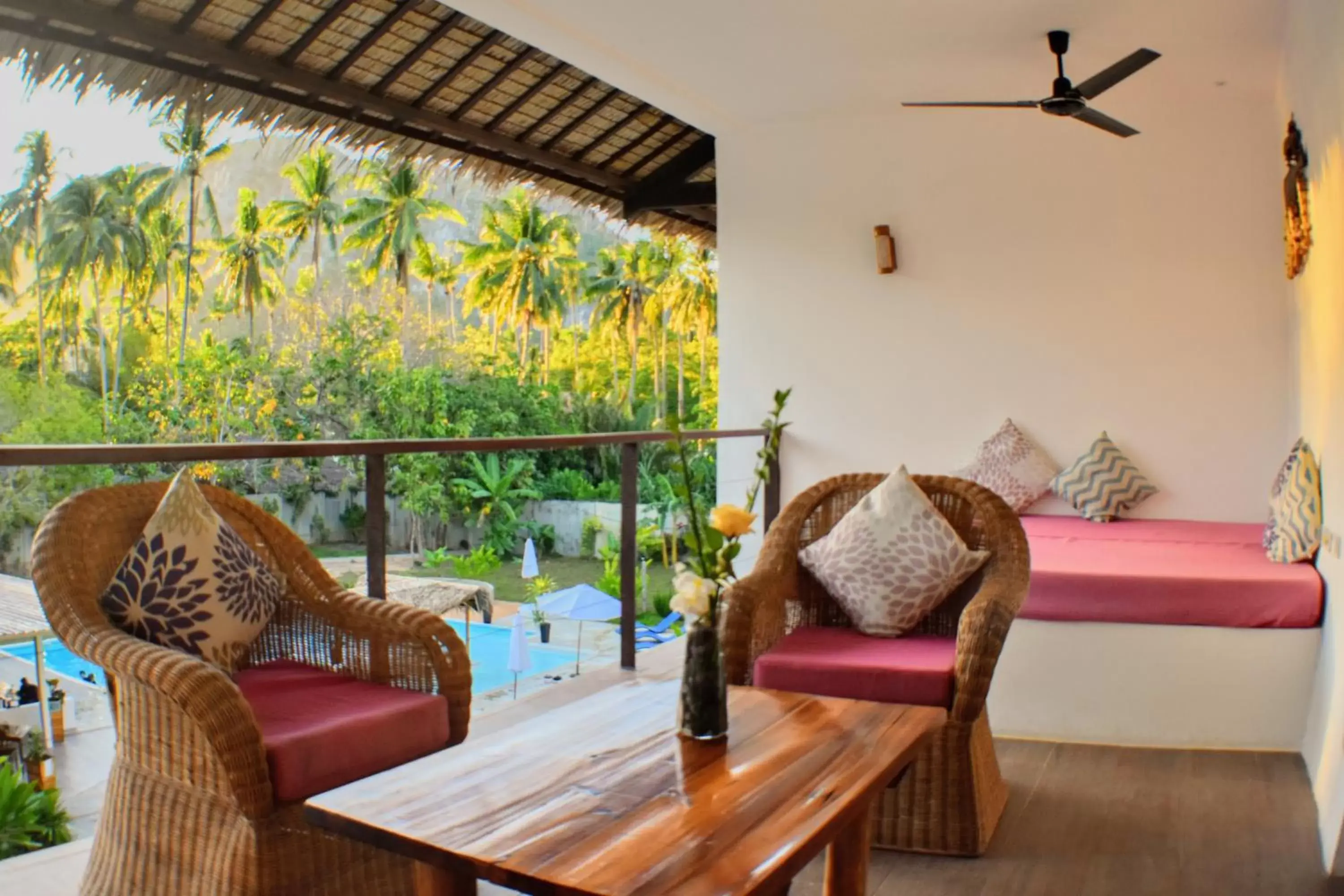 View (from property/room), Seating Area in El Nido Moringa Resort