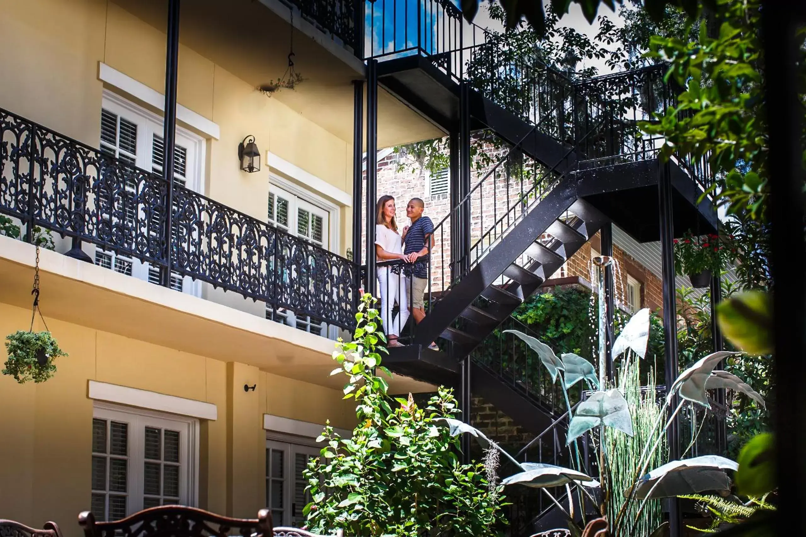 Garden view, Facade/Entrance in Eliza Thompson House, Historic Inns of Savannah Collection