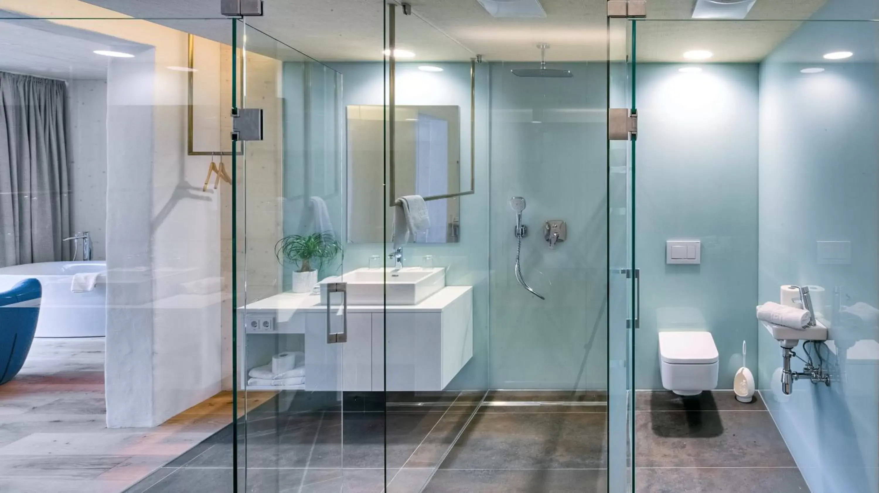 Shower, Bathroom in Hotel Hinteregger