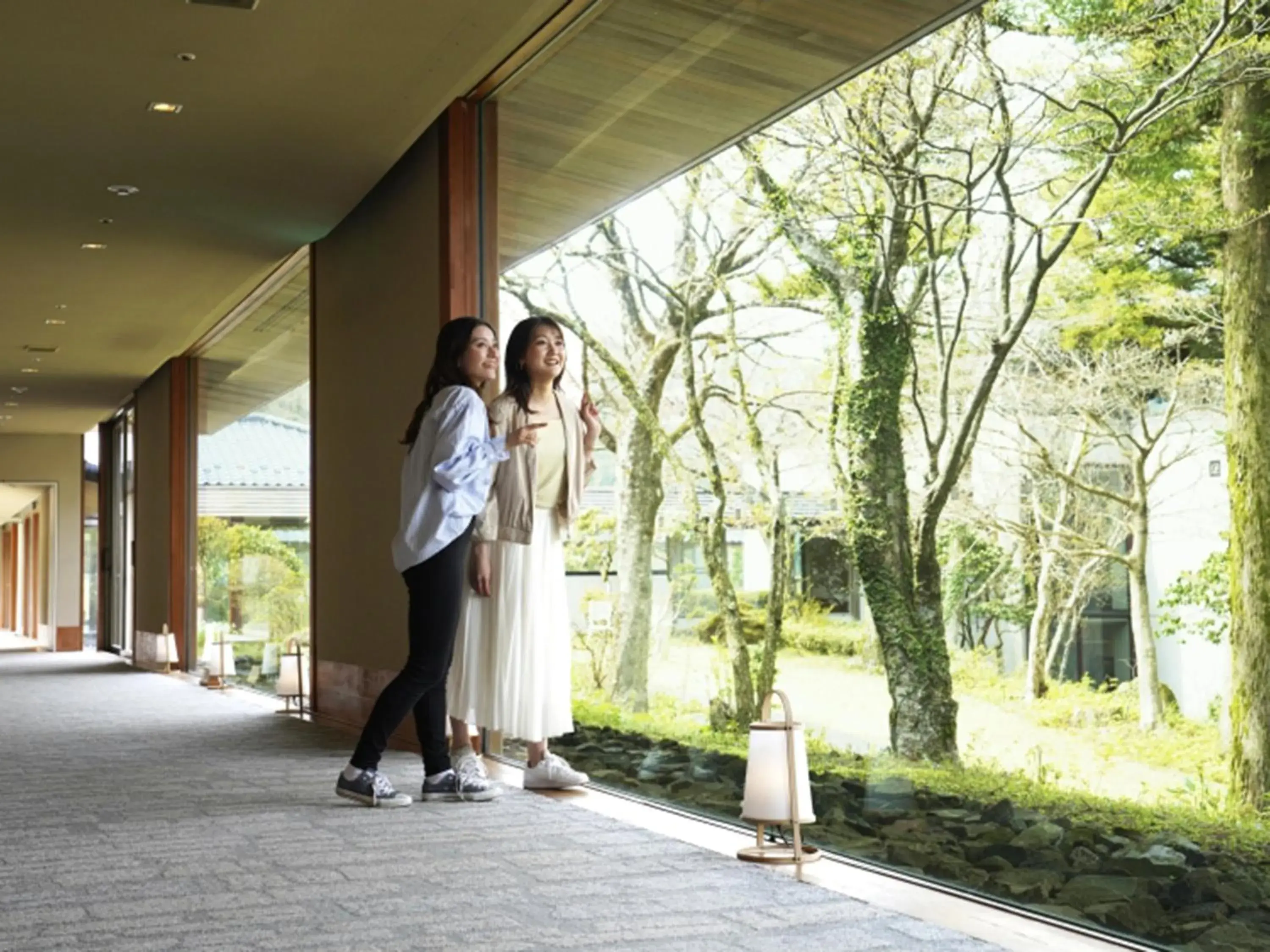 People in Hakone Yunohana Prince Hotel