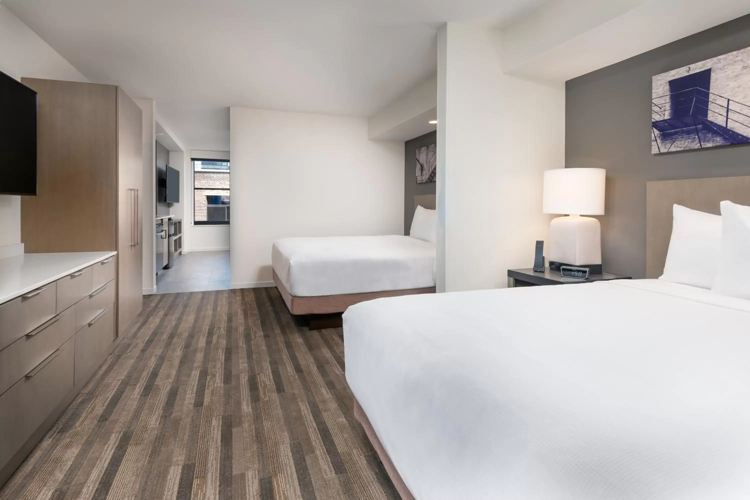 Studio Suite with Two Queen Beds, Sofa Bed and Kitchen in Hyatt House Chicago West Loop