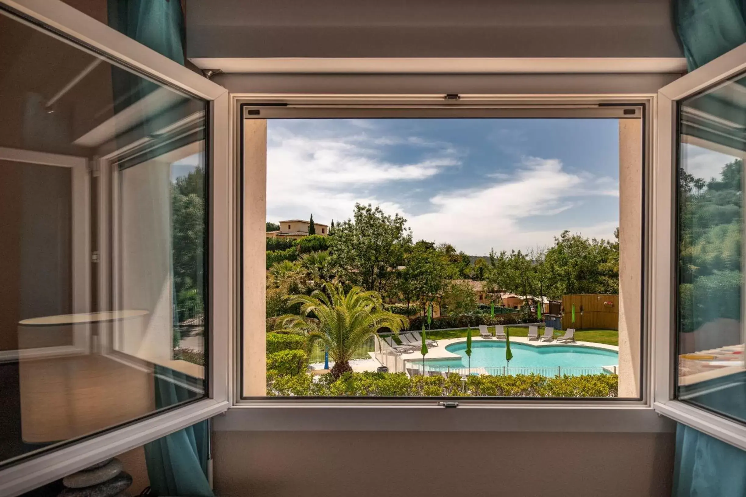 View (from property/room), Pool View in Les Bastides Saint Paul