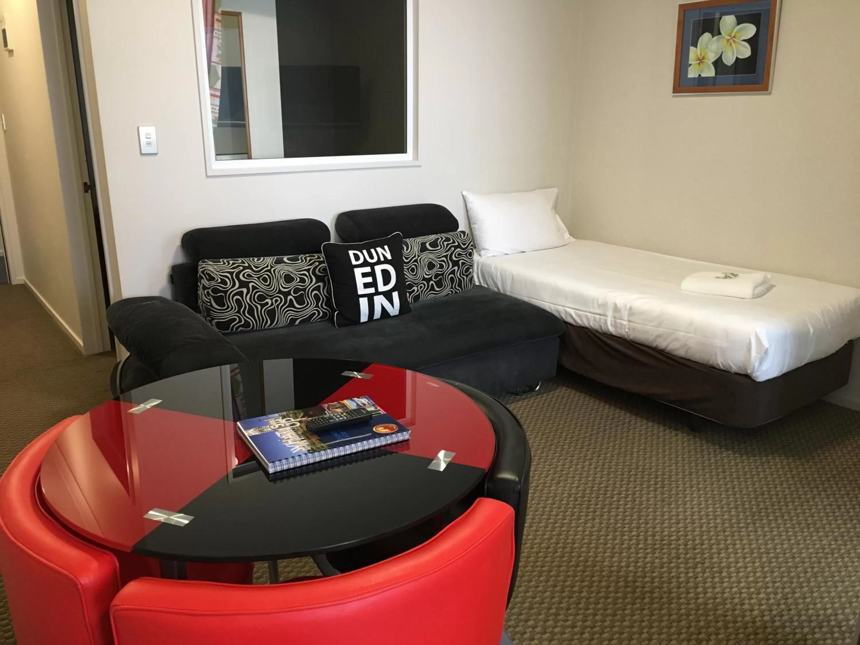 Bed in Motel on Carroll