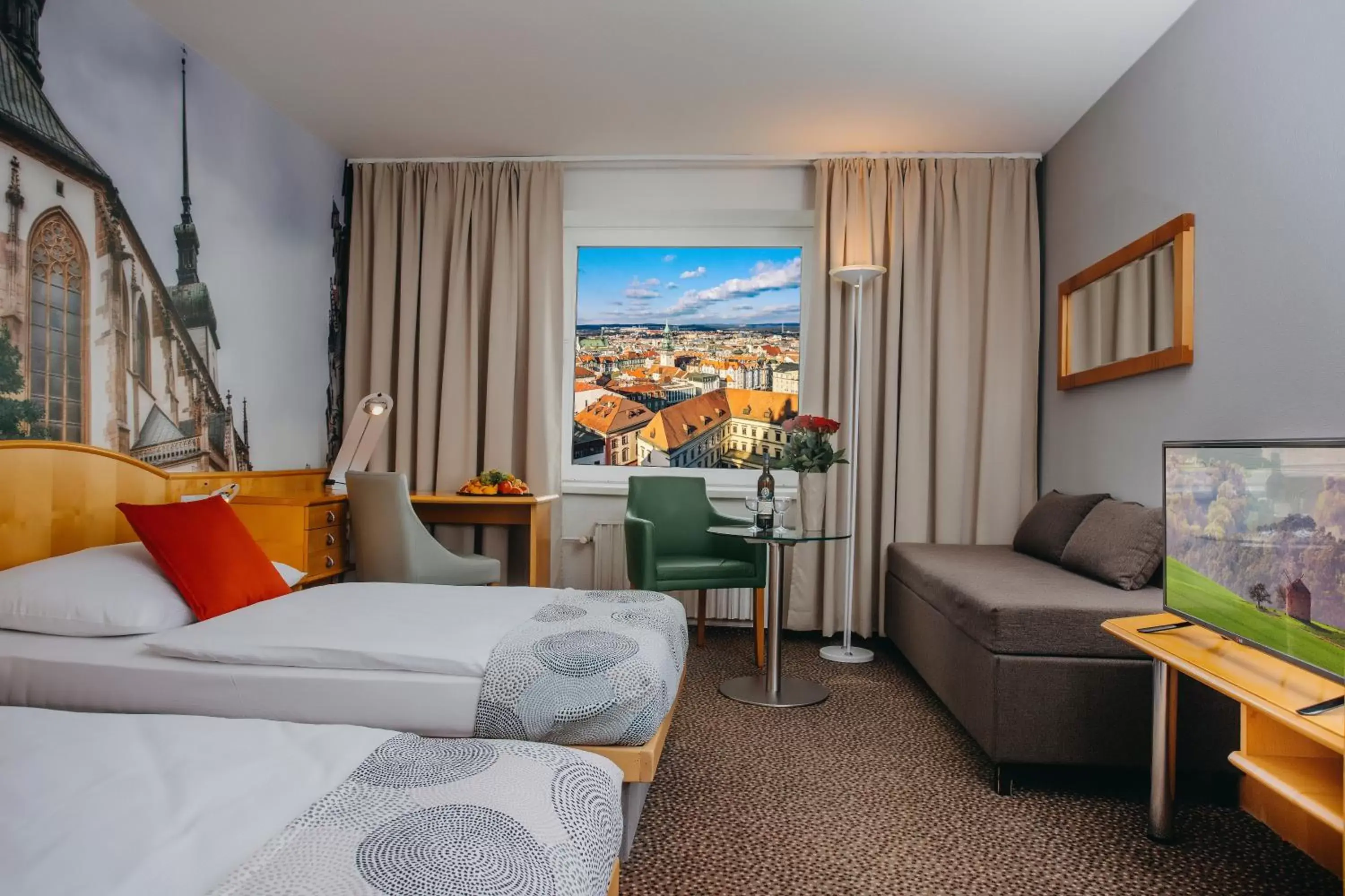 Living room in Cosmopolitan Bobycentrum - Czech Leading Hotels Living room in Cosmopolitan Bobycentrum - Czech Leading Hotels