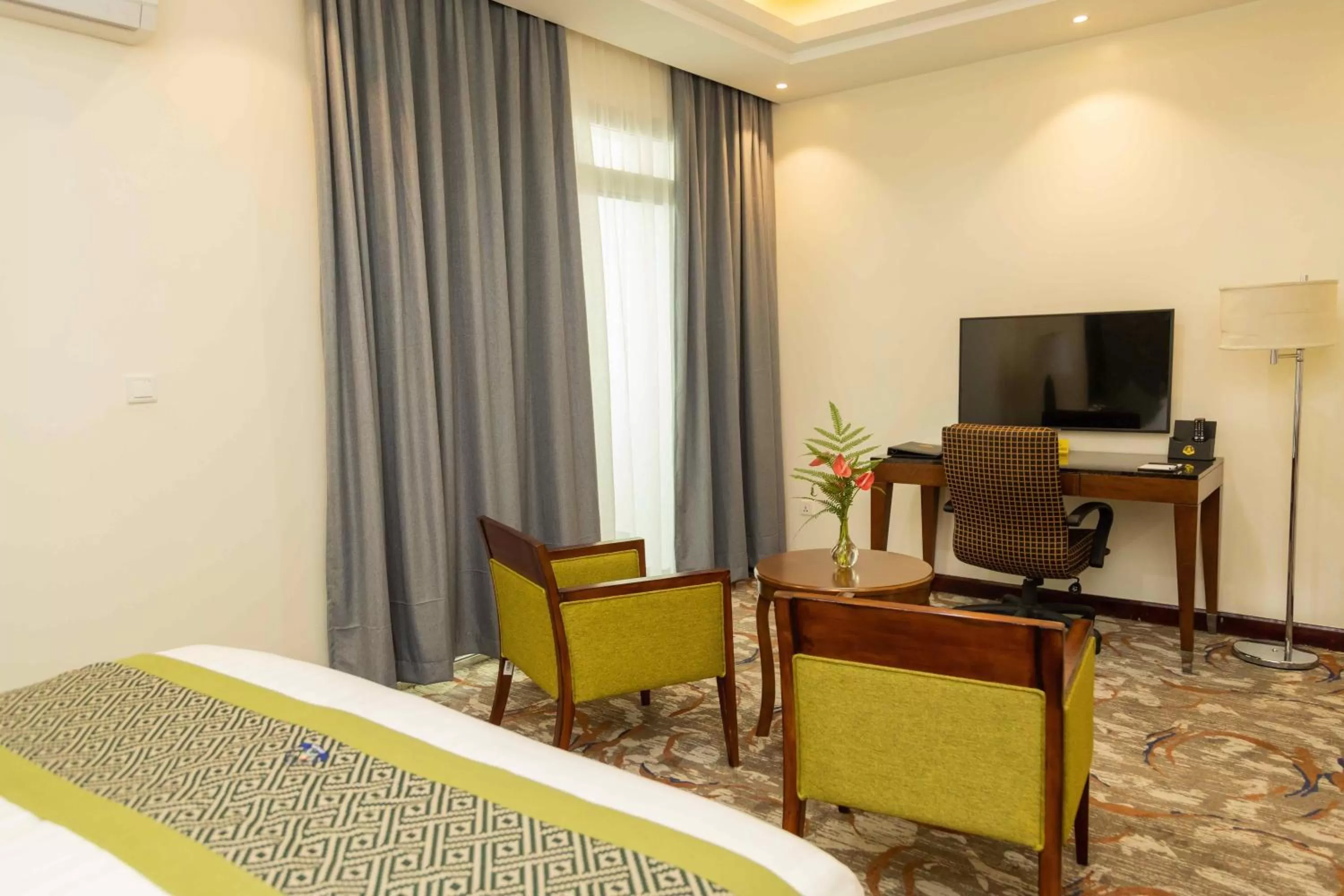 Bed in Cap Kivu Hôtel