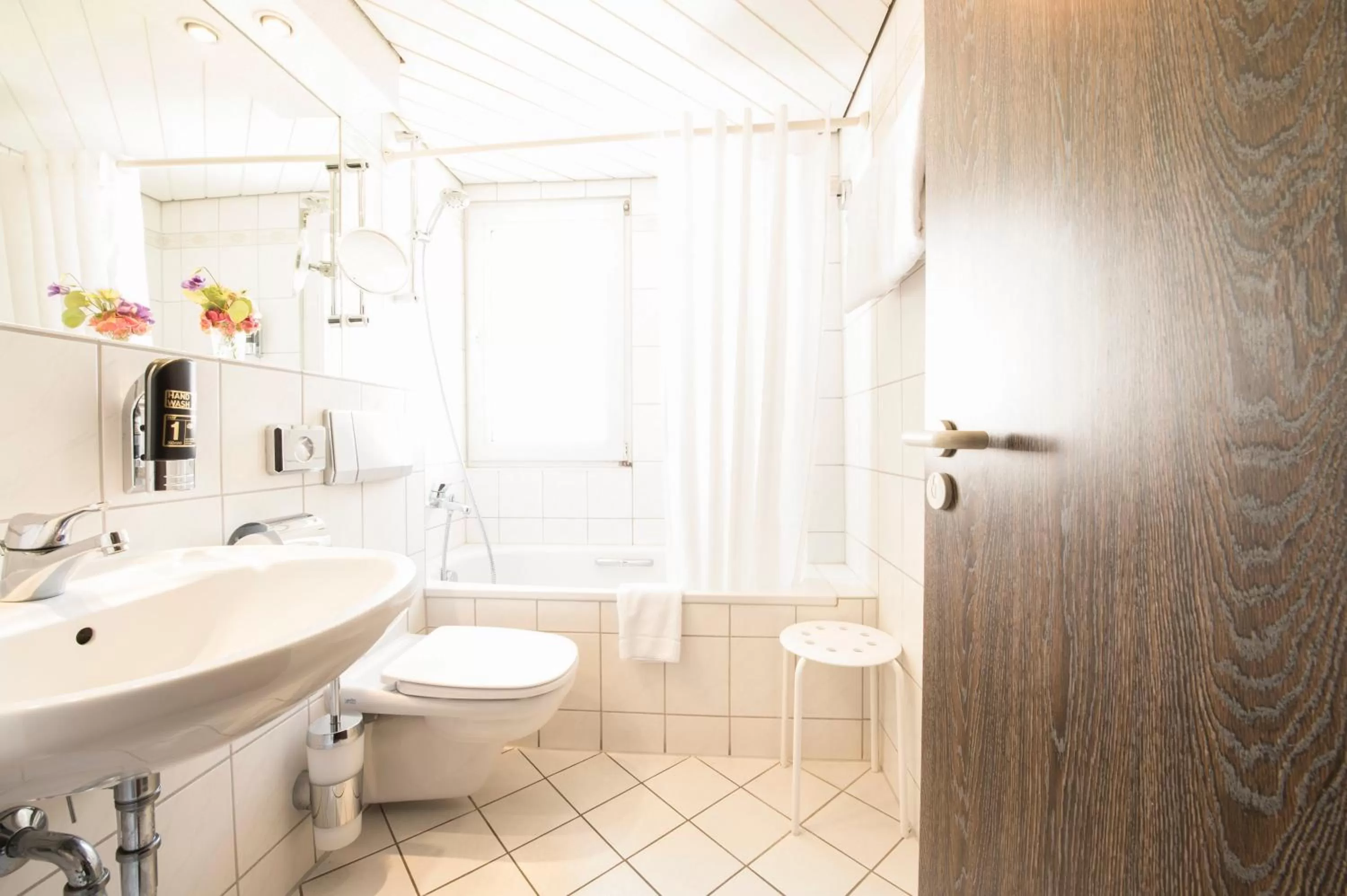 Shower in Hotel Traube Rüdesheim