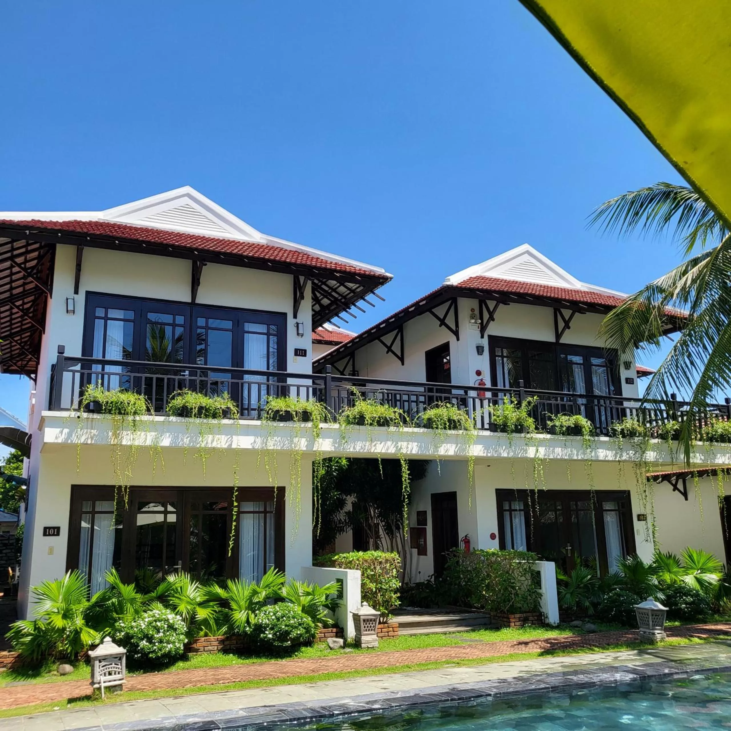 Balcony/Terrace in Riverside Bamboo Resort Hoi An