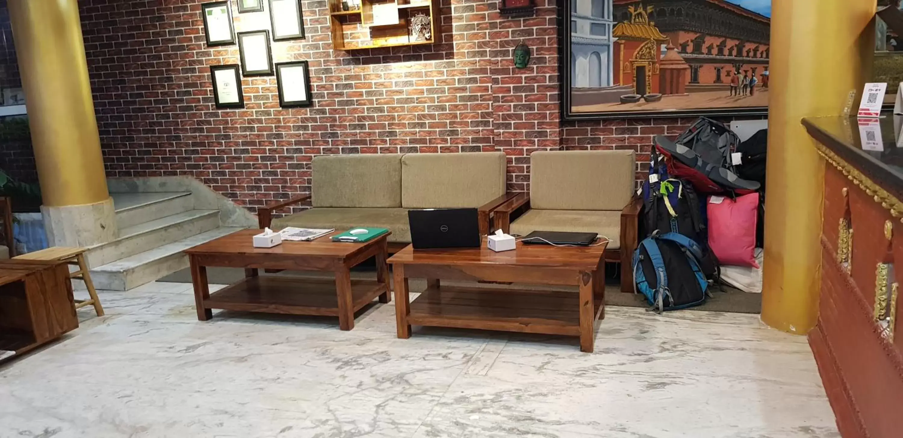 Seating area in Hotel Access Nepal