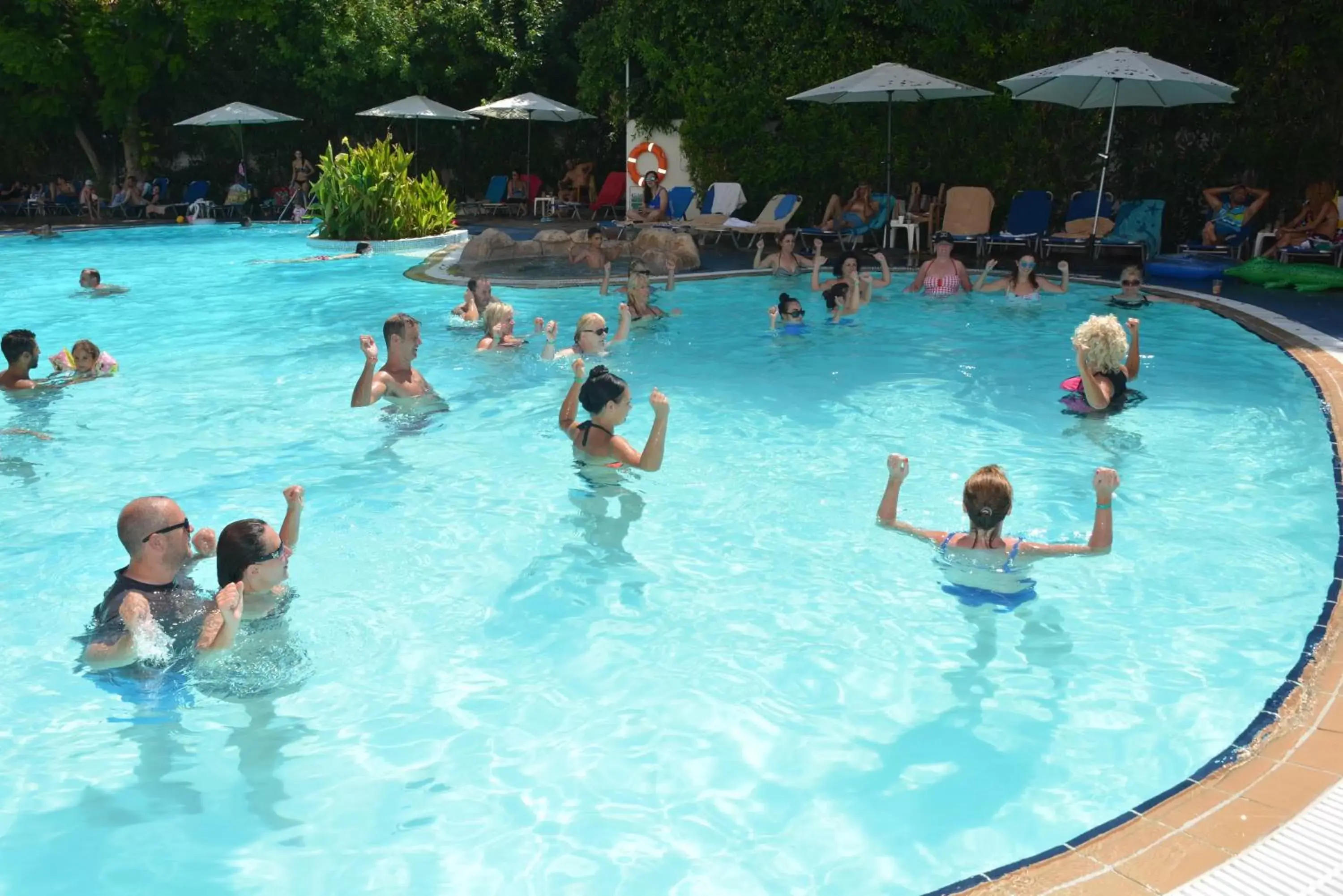 People, Swimming Pool in Avlida Hotel