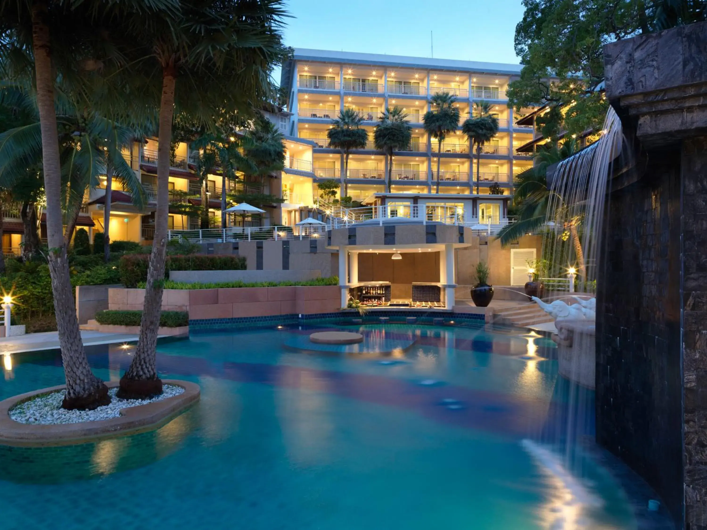 Swimming pool in Chanalai Flora Resort, Kata Beach Swimming pool in Chanalai Flora Resort, Kata Beach