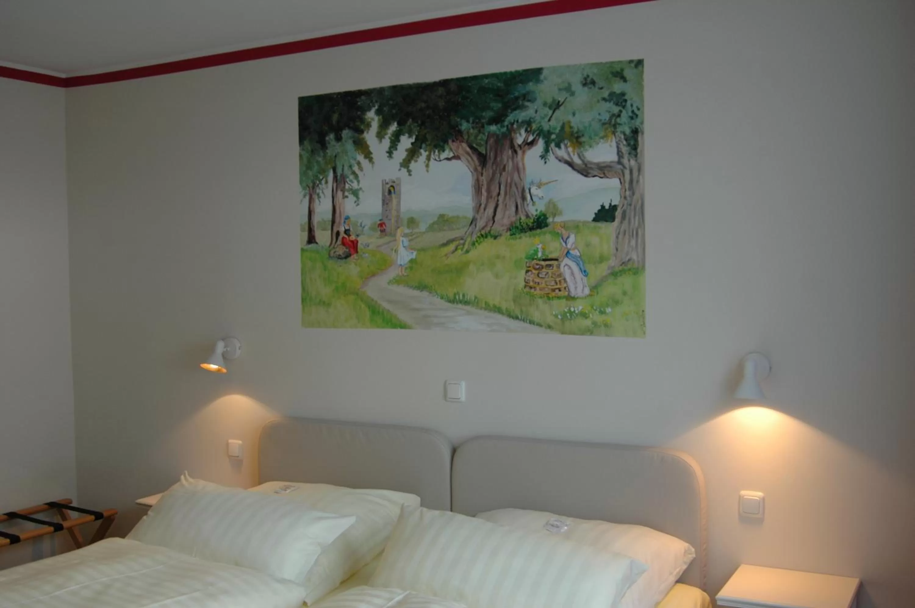 Decorative detail, Bed in Hotel Goldflair am Rathaus